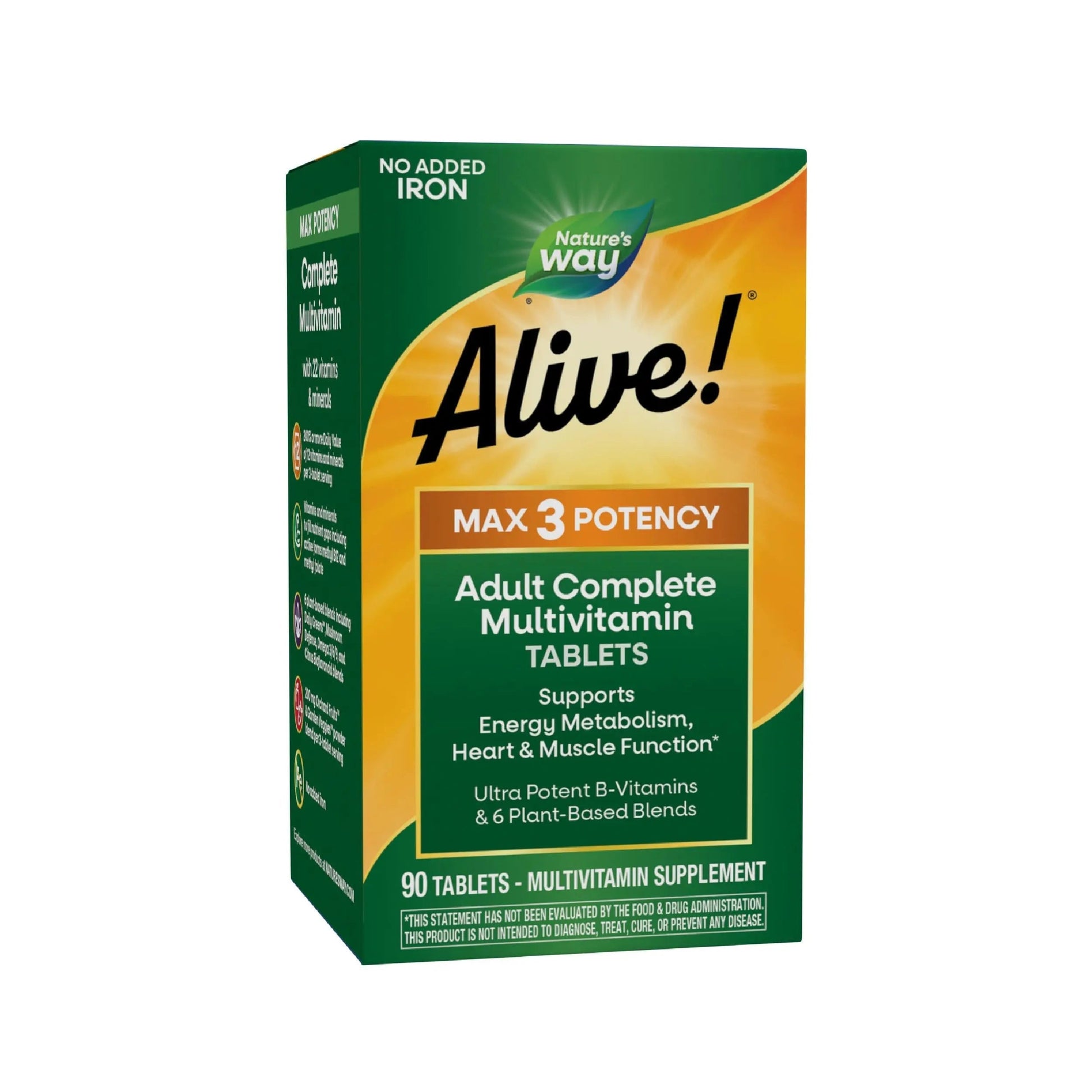 Nature's Way Alive! Max3 Potency Adult Complete Multivitamin, High Potency B-Vitamins to Support Energy Metabolism Nature's Way buy supplements canada