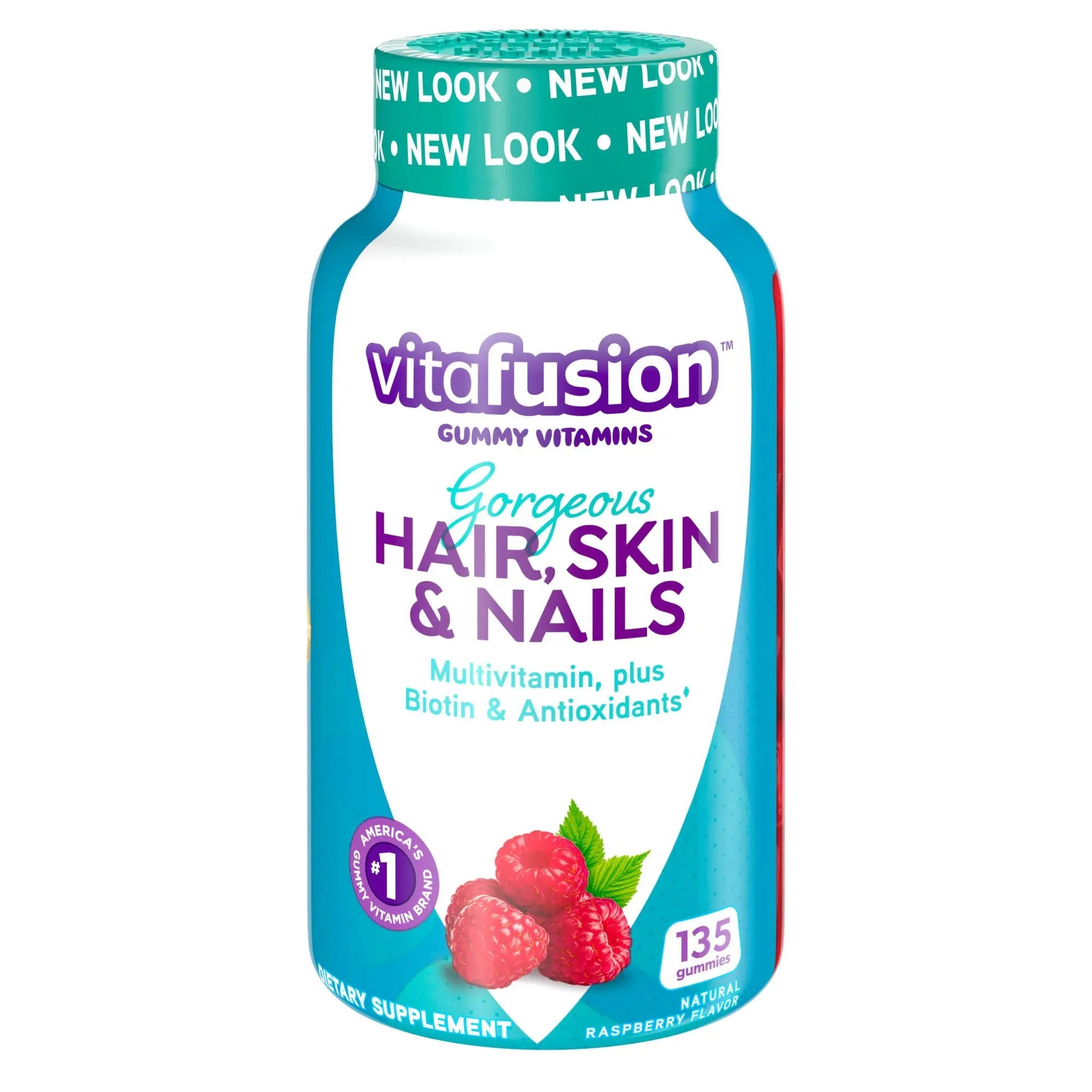 Vitafusion Gorgeous Hair, Skin & Nails Multivitamin Plus Biotin, Vitamin B12 Cherry Gummies for Energy Metabolism Support, 135ct & 90ct Vitafusion buy supplements canada