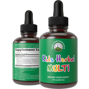 Kids Vitamins from Herbs. Liquid Kids Herbal Multivitamin. No Bitter Taste. Sugar Free 14-in-1 Vegan Supplement Drops for Toddlers, Children, Teens. Mixed in Water They Won't Even Taste It Peak Performance buy supplements canada