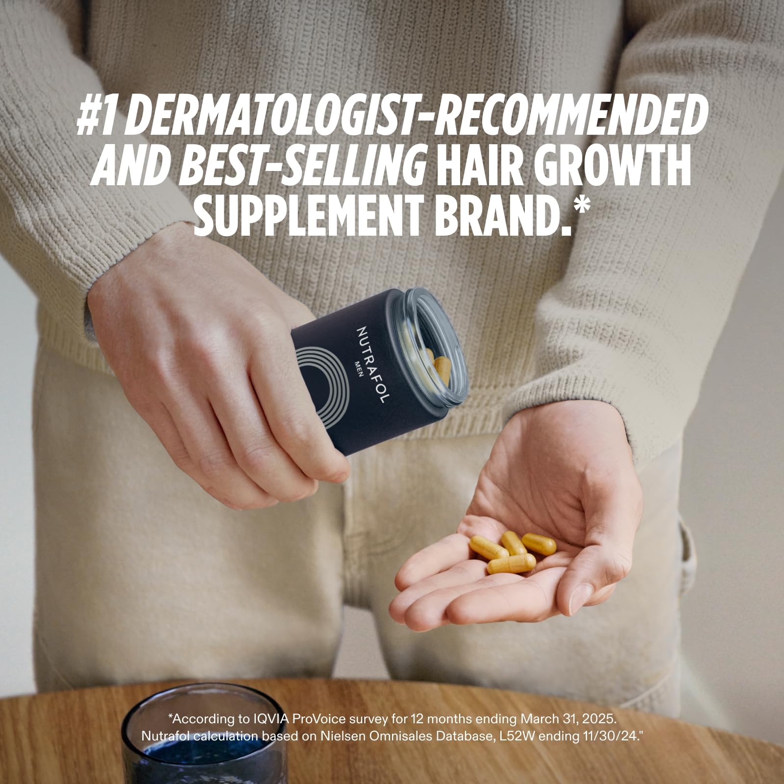 Nutrafol Men's Hair Growth Supplements, Clinically Tested for Visibly Thicker Hair and Scalp Coverage, Dermatologist Recommended - 1 Month Supply Nutrafol buy supplements canada