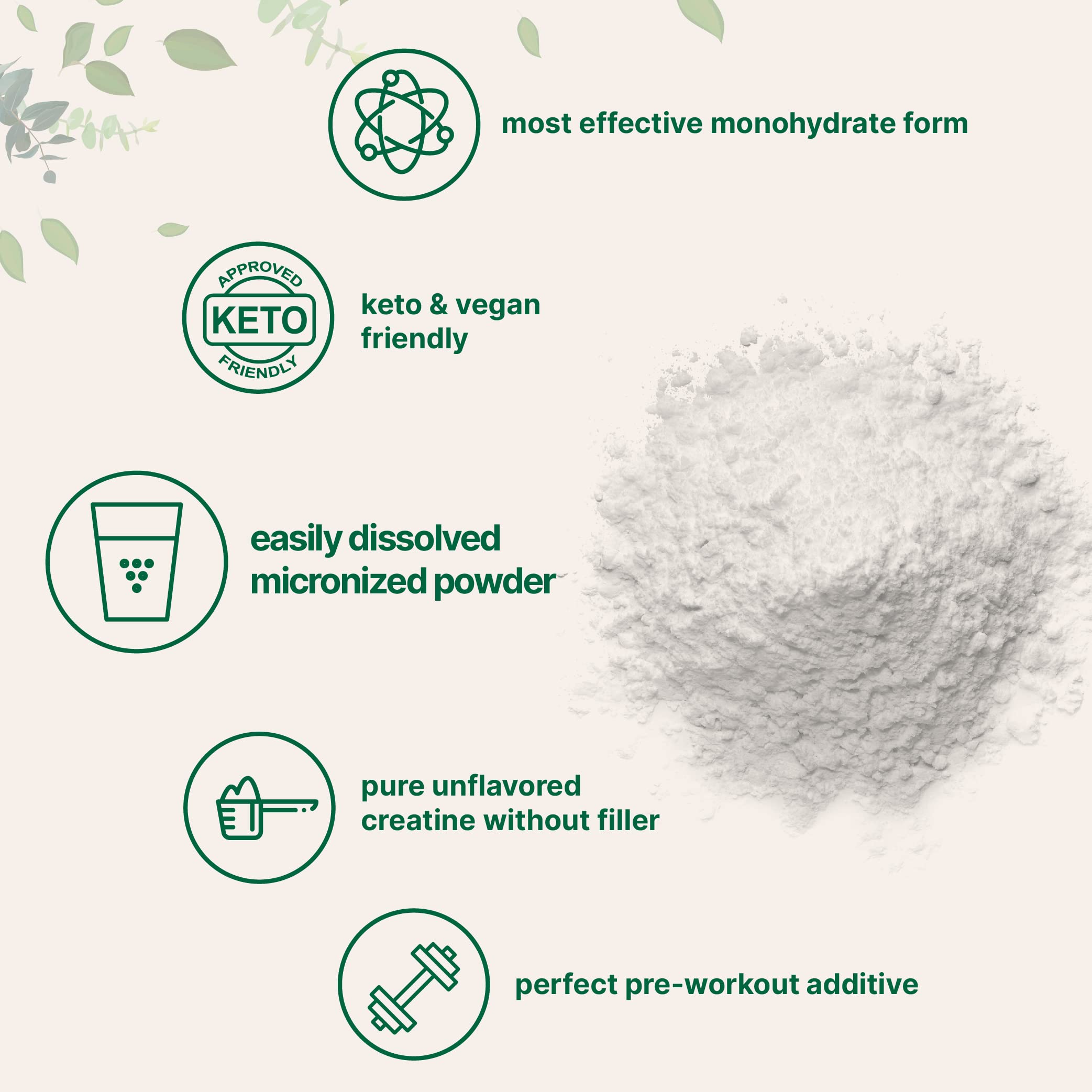 Creatine Monohydrate Powder 1 kg (2.2 Lbs), 5000mg Per Serv, Micronized Creatine Powder, Unflavored, Pure, No Filler, Keto & Vegan Friendly, Easy Dissolve Pre Workout Creatine for Women and Men Micro Ingredients buy supplements canada