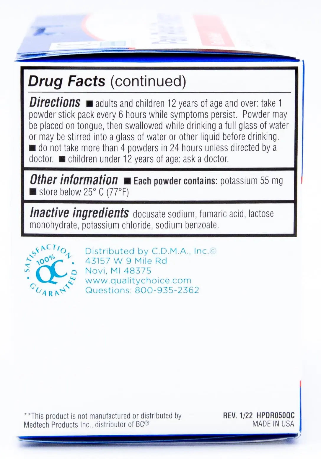 Quality Choice Fast Pain Relief Powder, Contains 50 Powder Packets for Rapid Pain Relief. Contains Aspirin & Caffiene Quality Choice buy supplements canada