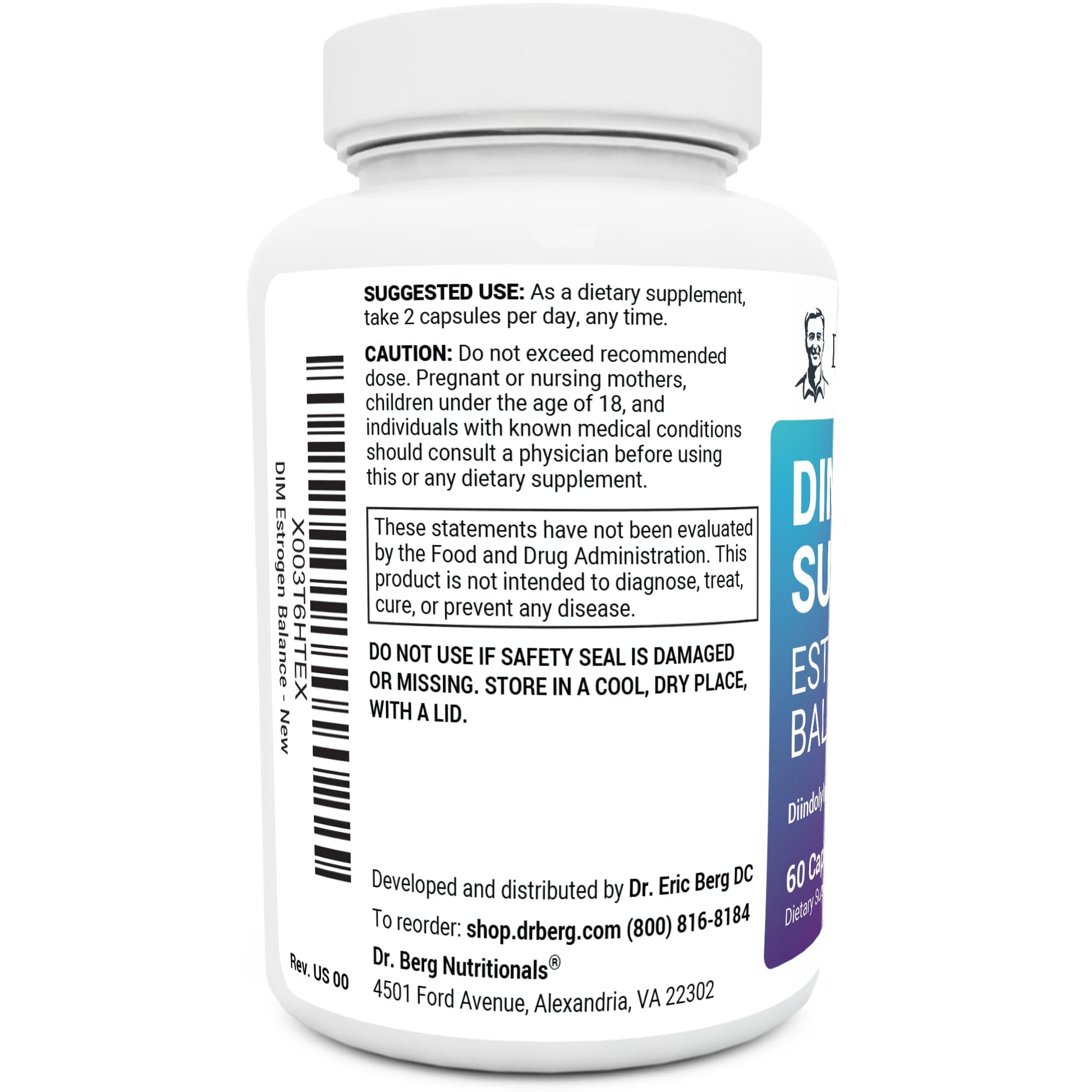 Dr. Berg DIM Supplement Estrogen Balance - Original Estrogen Supplement for Women with Diindolylmethane Dr. Berg Nutritionals buy supplements canada