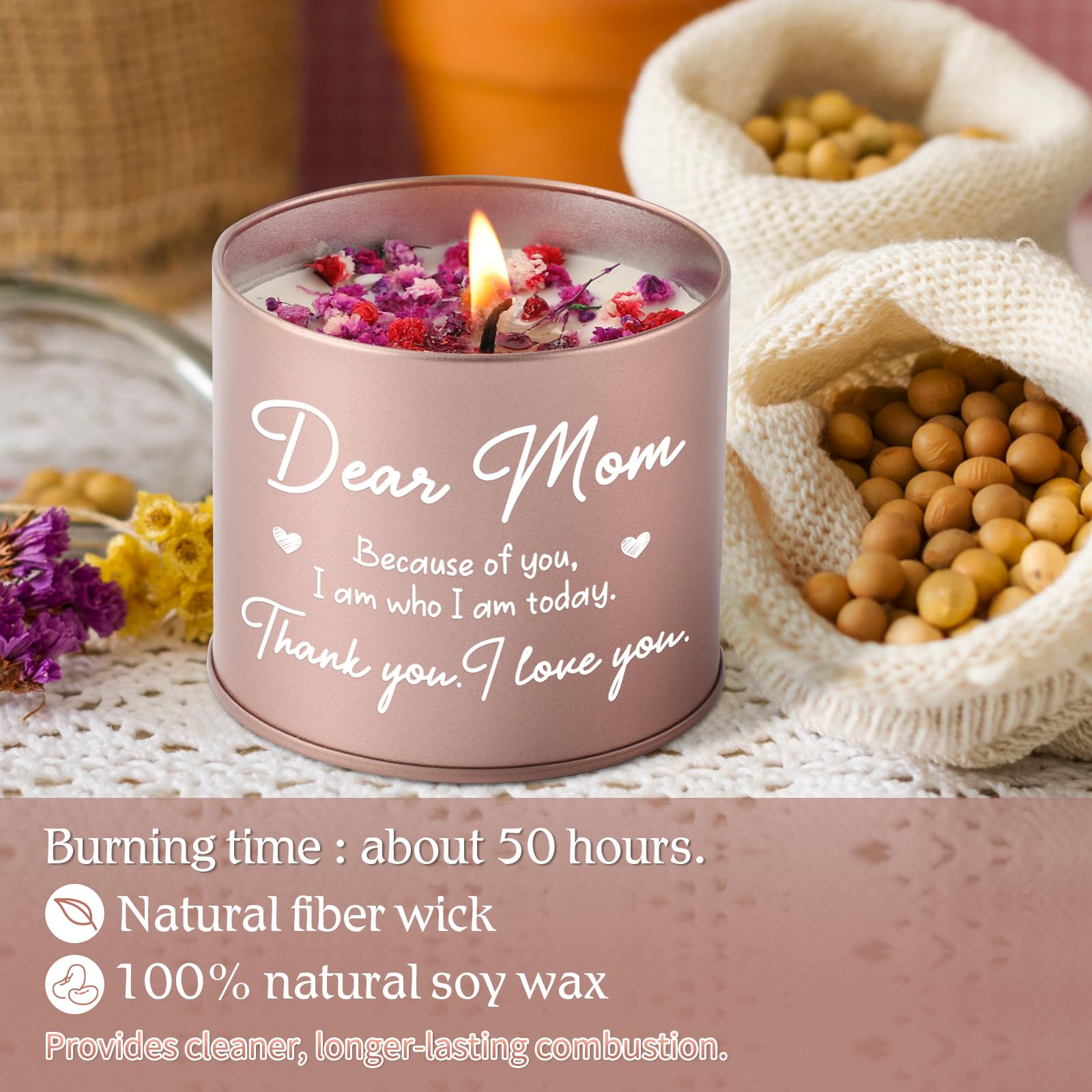 BLUMUZE Mom Gift for Birthday, Mothers Day Gifts 9oz Lavender Scented Candle for Mom, Candles Gifts Blumuze buy supplements canada