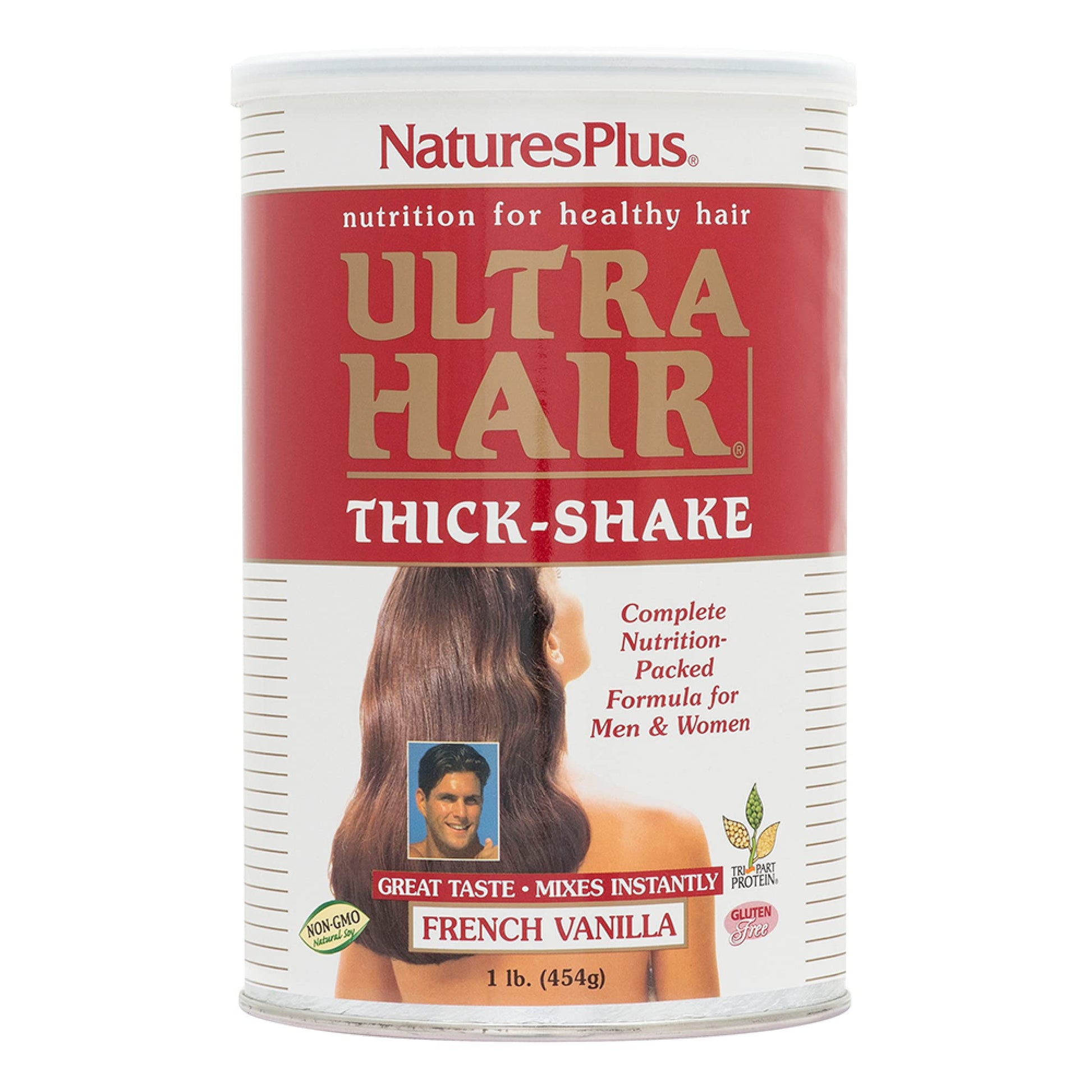 NaturesPlus Ultra Hair Thick Shake - 1 lb - French Vanilla Flavor - Hair Protein Powder for Healthy Growth - With Biotin & Amino Acids - Non-GMO, Gluten-Free - 16 Servings NaturesPlus buy supplements canada