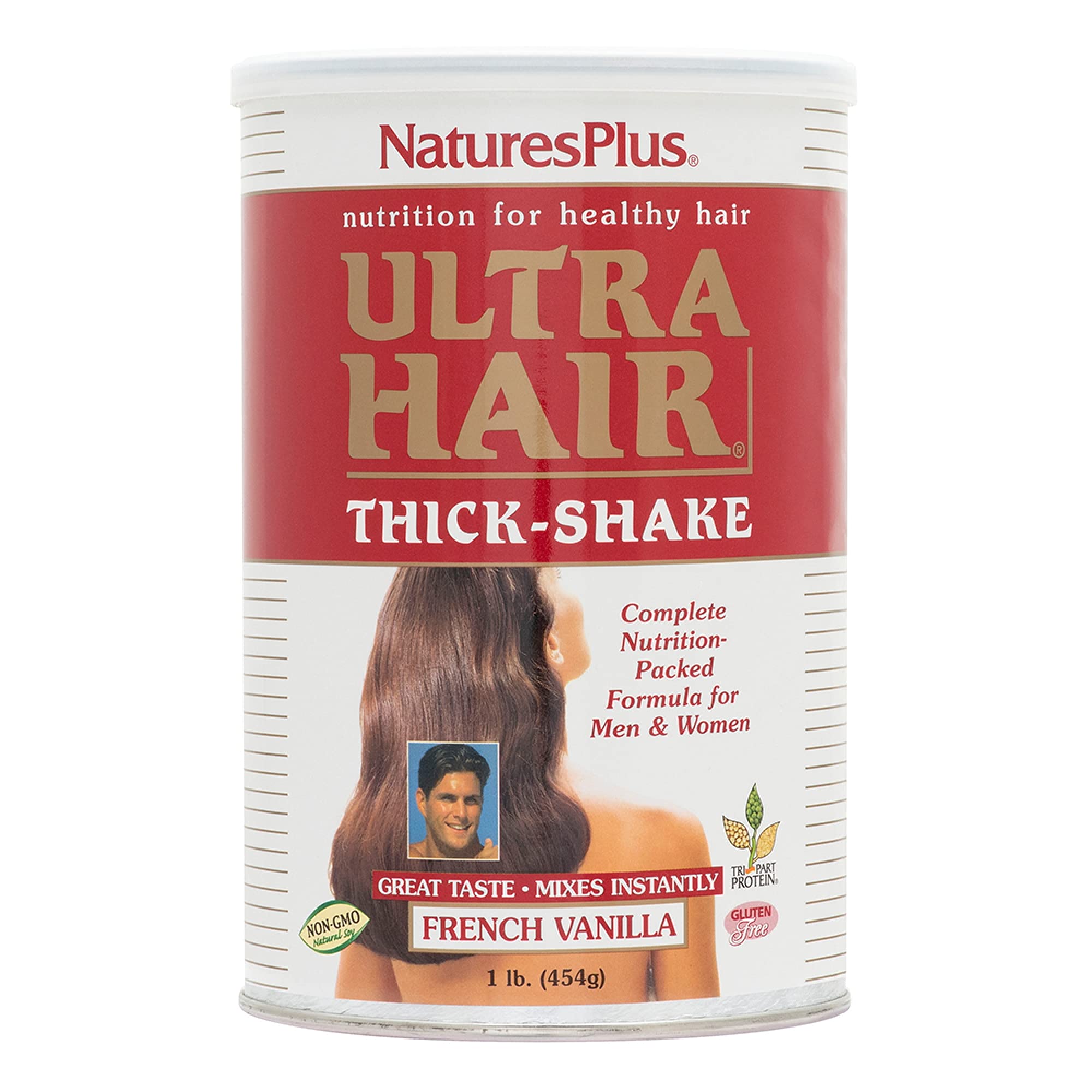 NaturesPlus Ultra Hair Thick Shake - 1 lb - French Vanilla Flavor - Hair Protein Powder for Healthy Growth - With Biotin & Amino Acids - Non-GMO, Gluten-Free - 16 Servings NaturesPlus buy supplements canada