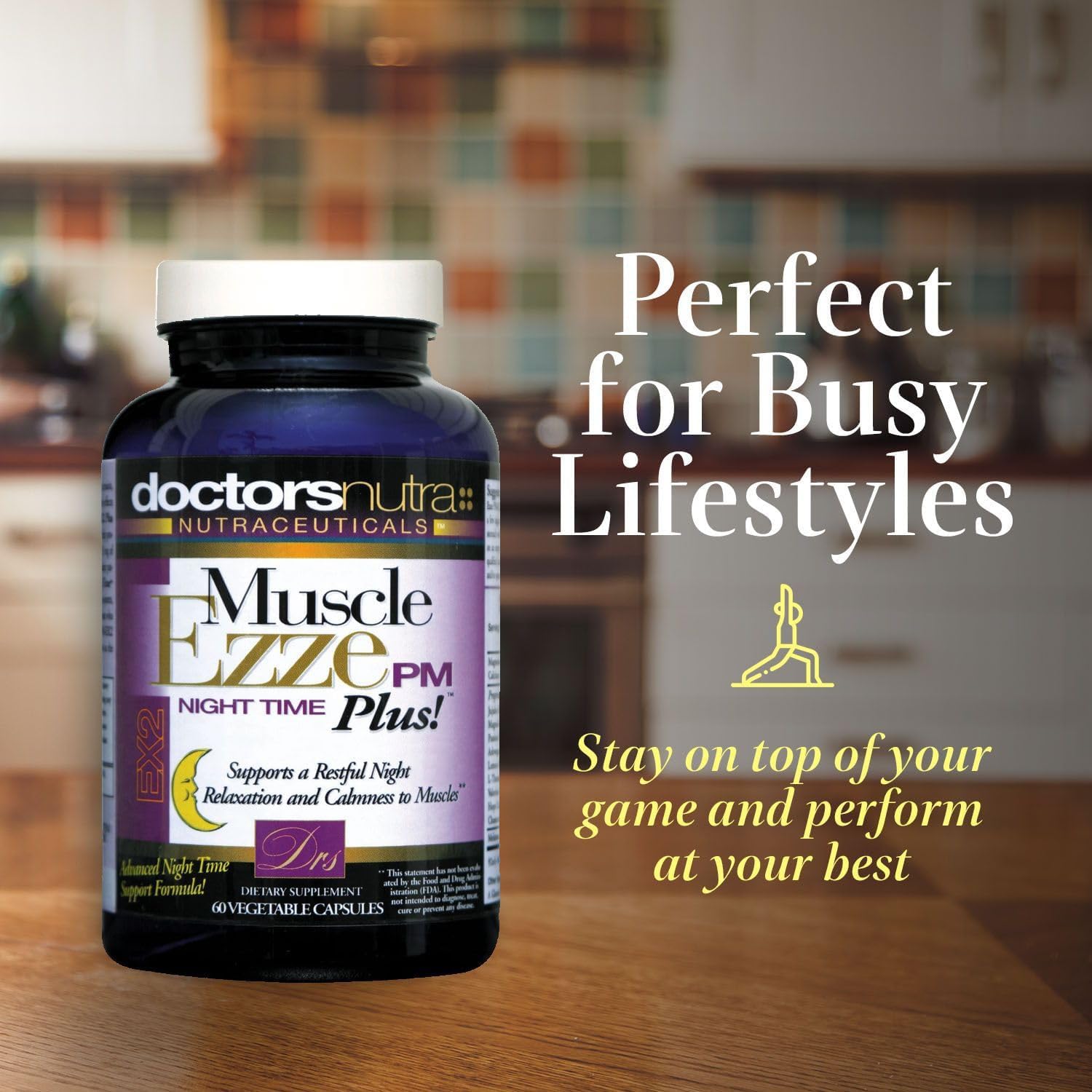 Muscle Ezze PM Plus Night Time Capsules by Doctors Nutra - Nighttime Use - Gluten-Free - 60 Capsules Doctors Nutra Nutraceuticals buy supplements canada