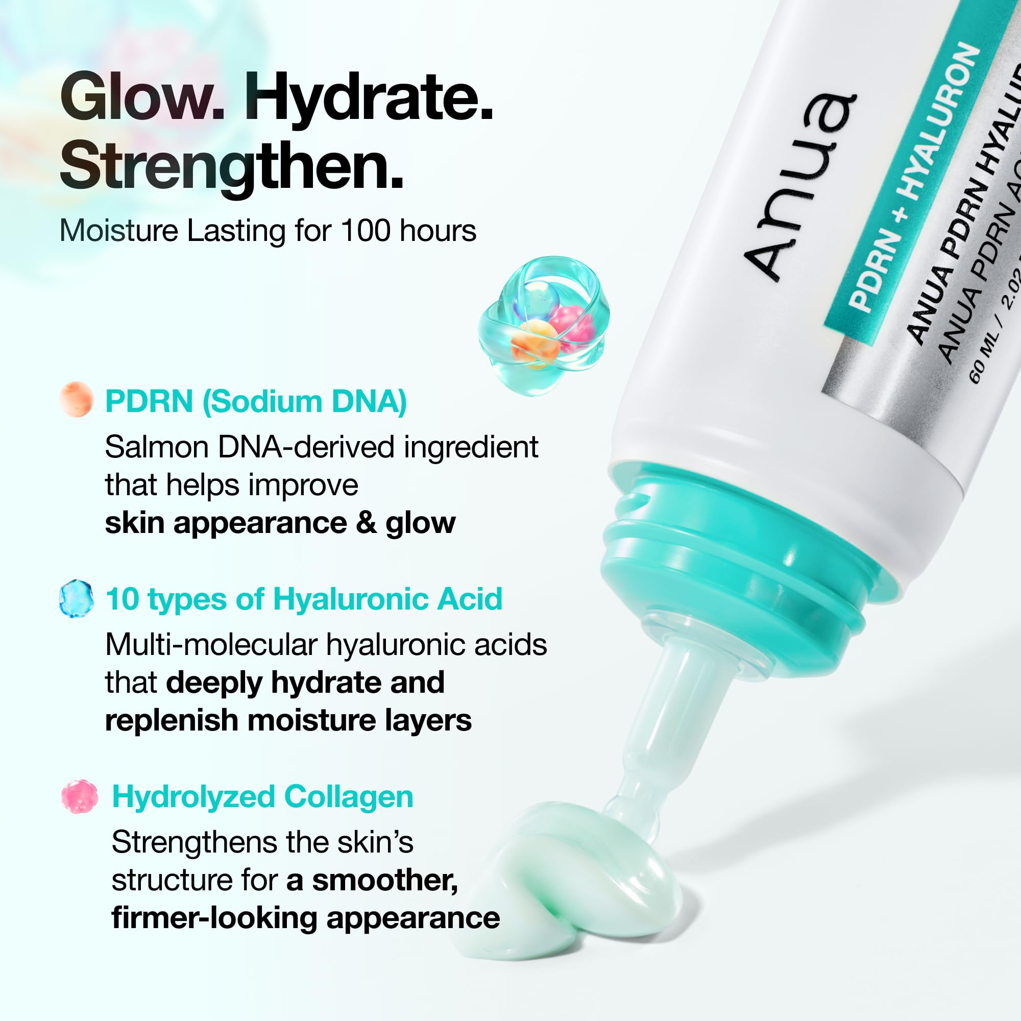 Anua PDRN Hyaluronic Acid 100 Moisturizing Cream, Lightweight, Non-Greasy Hydrating Face Moisturizer with Salmon DNA ANUA buy supplements canada