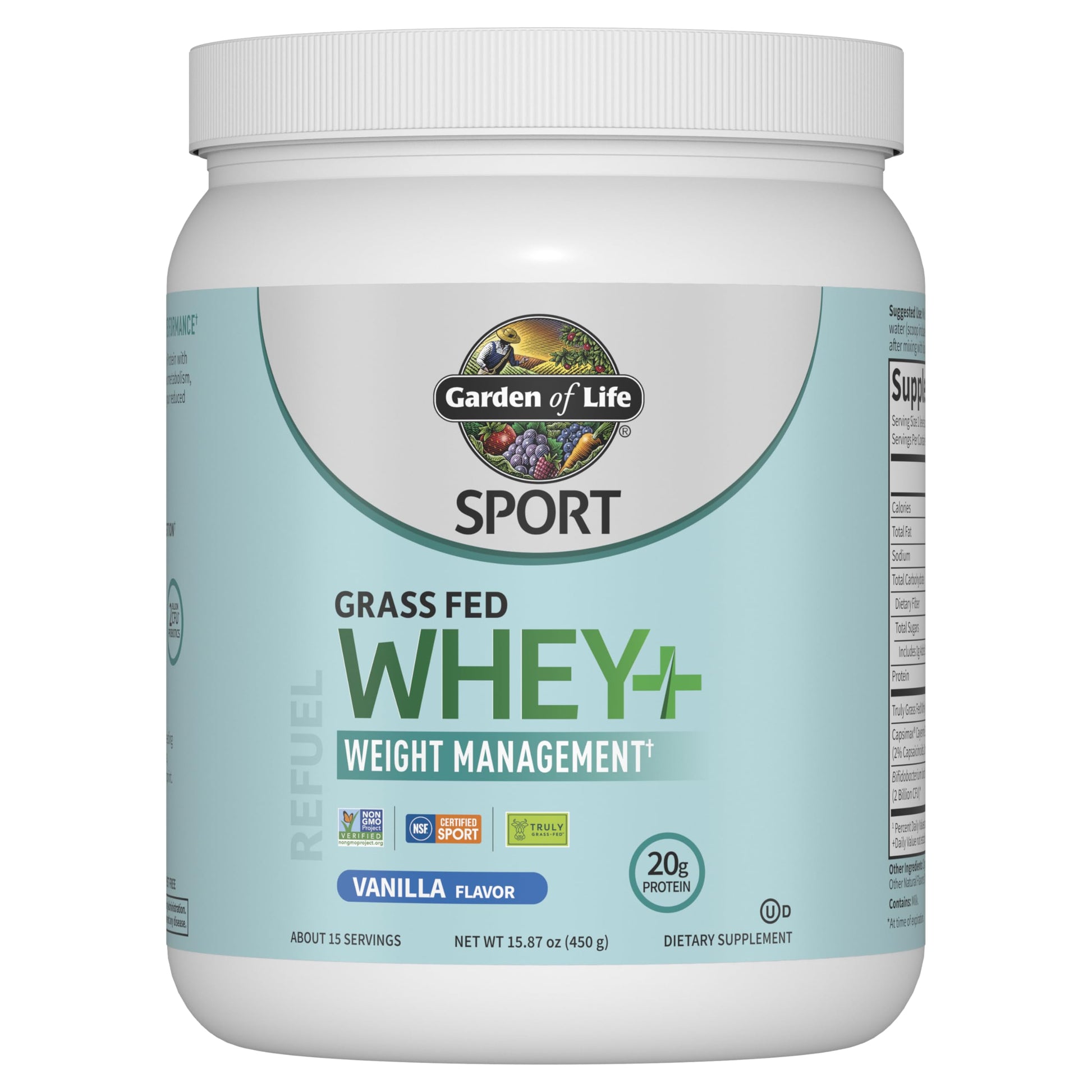 Garden of Life Sport Whey Plus Weight Management with Amino Energy - 20g of Grass Garden of Life buy supplements canada