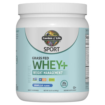 Garden of Life Sport Whey Plus Weight Management with Amino Energy - 20g of Grass Garden of Life buy supplements canada