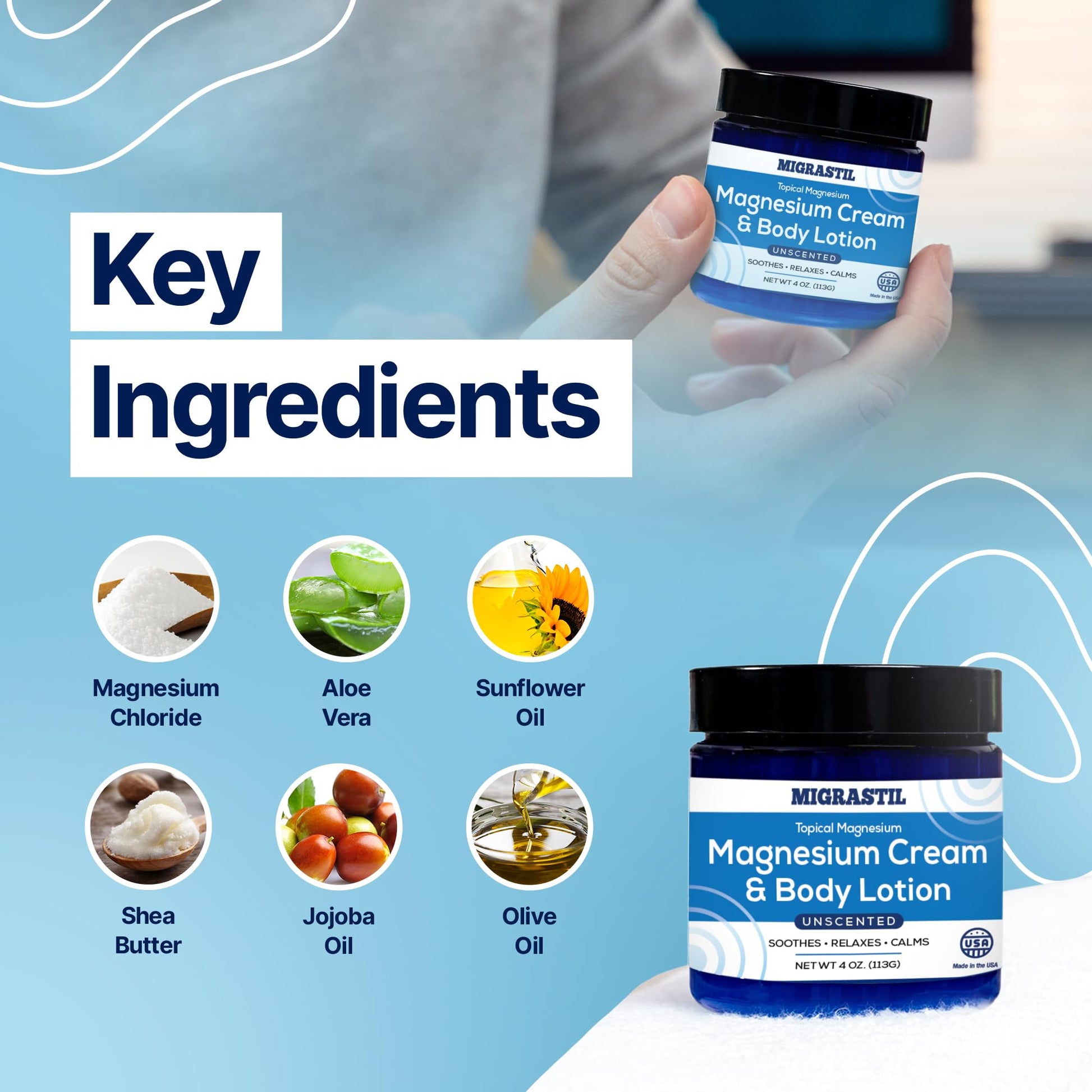 Basic Vigor Migrastil Extra Strength Migraine Stick & Topical Magnesium Cream Bundle Basic Vigor buy supplements canada
