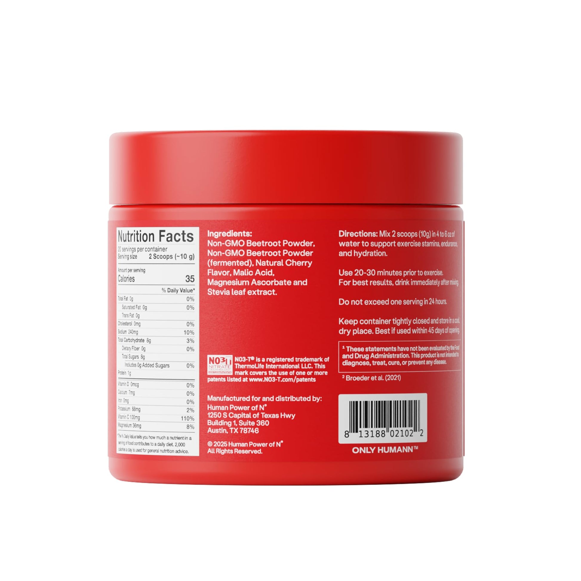 Humann SuperBeets Sport Endurance Pre Workout Powder, Nitric Oxide Supplement, NSF Certified, Stimulant & Caffeine Free, Made with Beet Root, Humann buy supplements canada