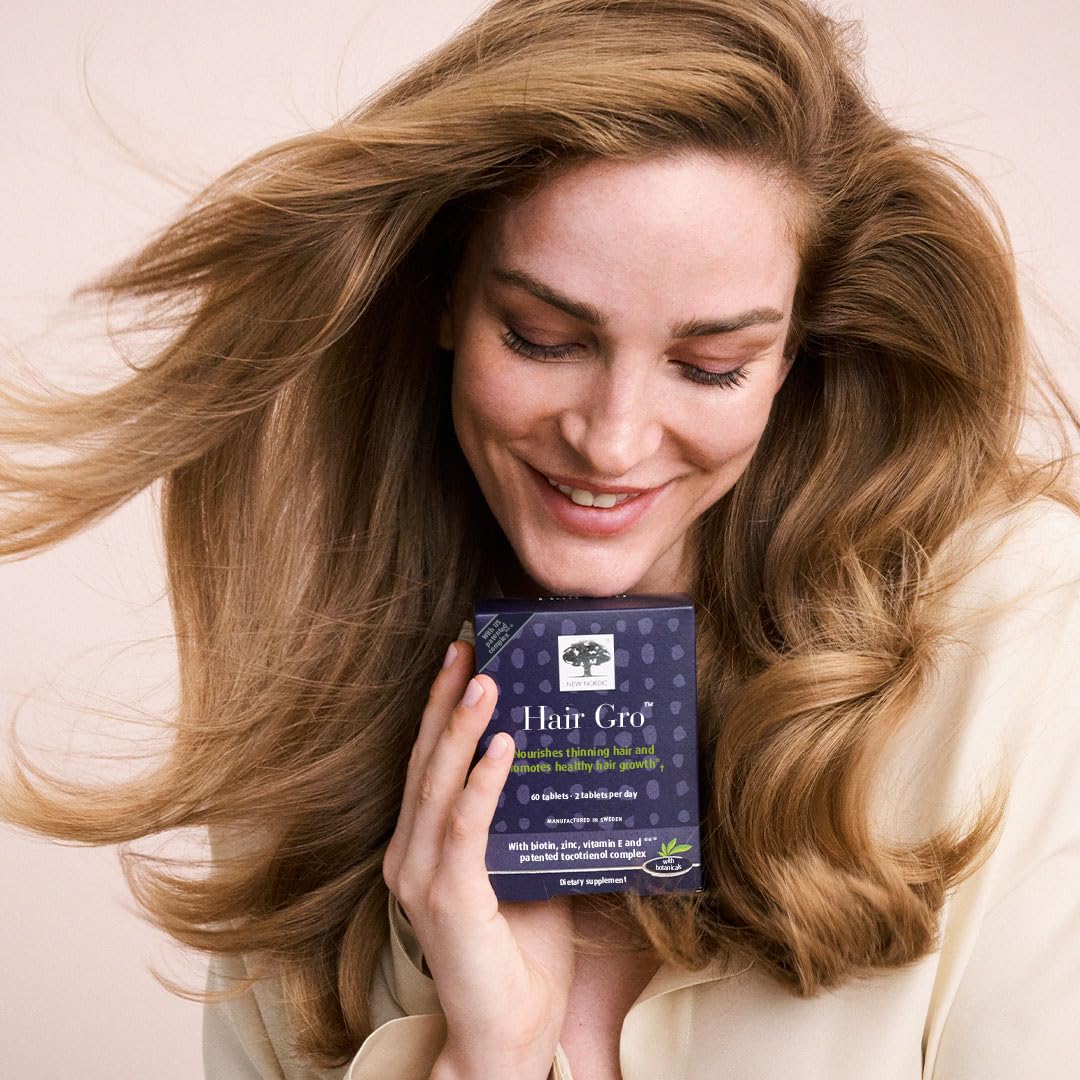 NEW NORDIC Hair & Eye Support Tablets Bundle, Hair GRO Natural Hair Growth and Blue Berry Eye Vitamin Supplements NEW NORDIC buy supplements canada