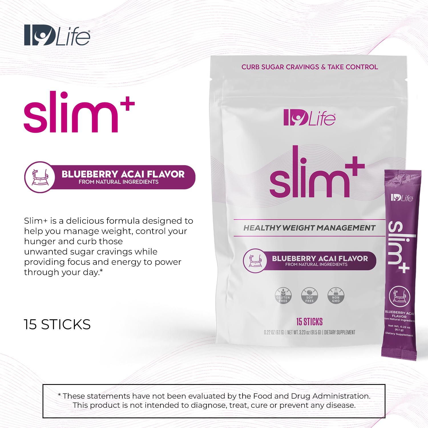 IDLife Slim+ - Weight Management Supplement - Easy to Prepare Delicious Blueberry Acai IDLife buy supplements canada