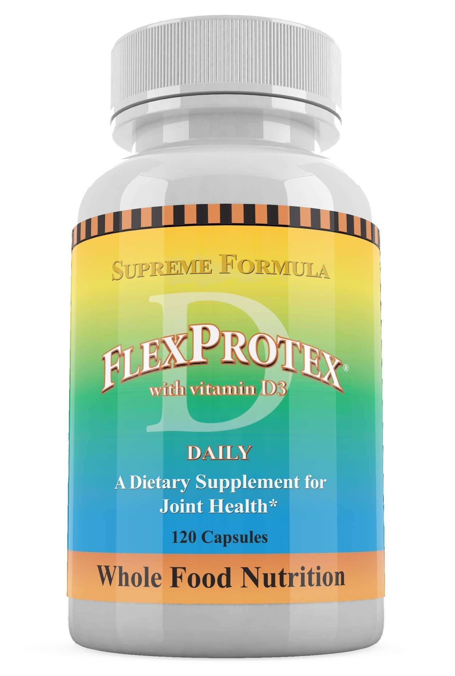 Daily Health, Flexprotex D 884mg Joint Muscle Support 120 Capsules Natural Herbal Turmeric Chondroitin Glucosamine Yucca Boswellia Hyaluronic Acid Ashwagandha D3 Magnesium (1 Month Supply) Daily Health buy supplements canada