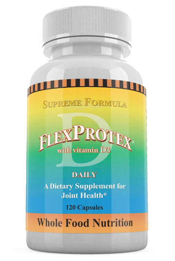 Daily Health, Flexprotex D 884mg Joint Muscle Support 120 Capsules Natural Herbal Turmeric Chondroitin Glucosamine Yucca Boswellia Hyaluronic Acid Ashwagandha D3 Magnesium (1 Month Supply) Daily Health buy supplements canada
