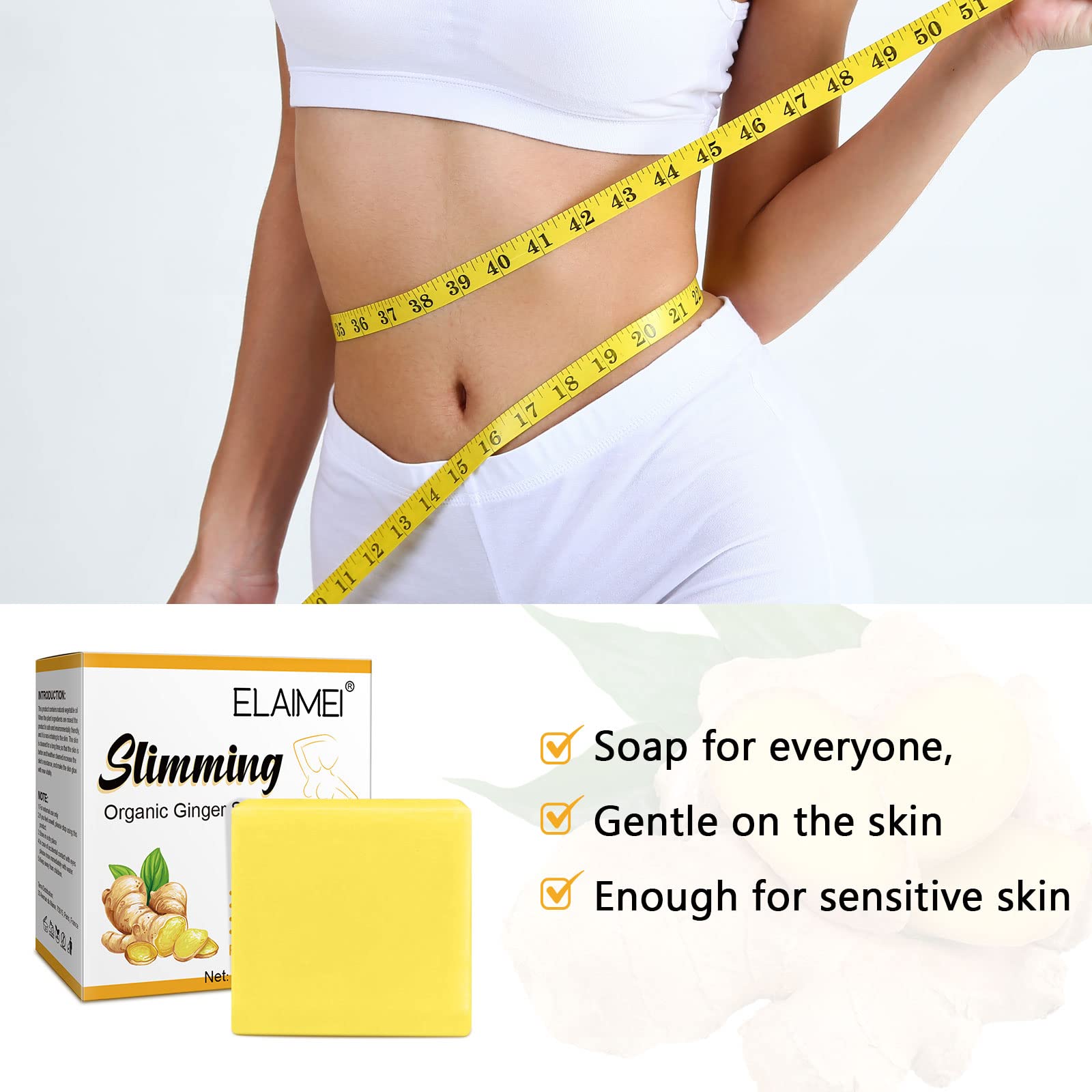 Organic Ginger Soap, Moisturizing Bath Soap, Slimming Ginger Soap, Deep Clean Effectively Moulis buy supplements canada