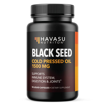 Black Seed Oil Nigella Sativa Cold-Pressed Capsules | 1500mg Black Cumin Seed Oil HAVASU NUTRITION buy supplements canada