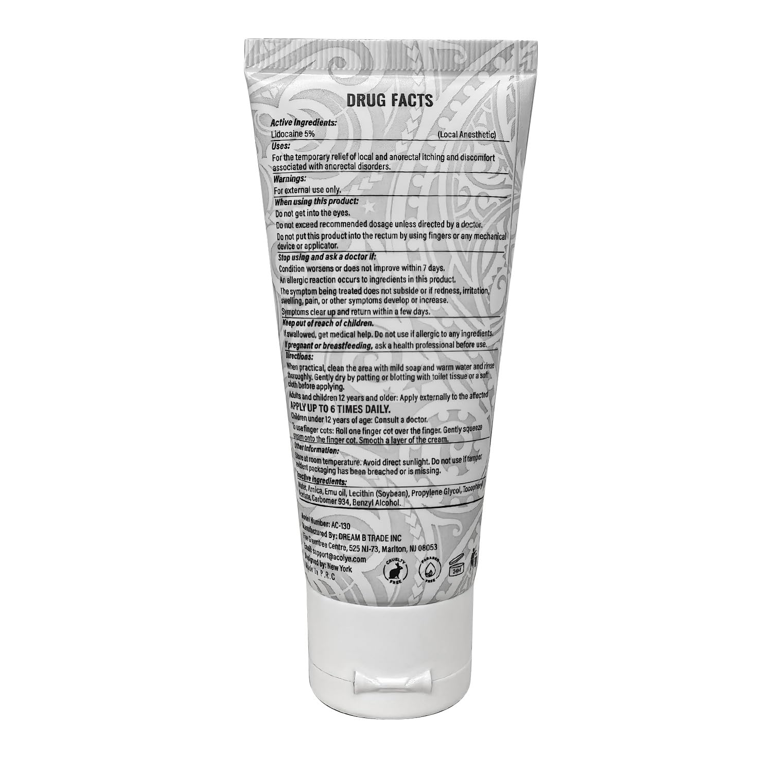 Acolye Numbing Cream Maximum Strength : 5% Lidocaine Topical Anesthetic - Extra Strength 5X Numbing with Menthol Arnica and Emu Oi (2 Fl Oz, Mint Flavor) Acolye buy supplements canada