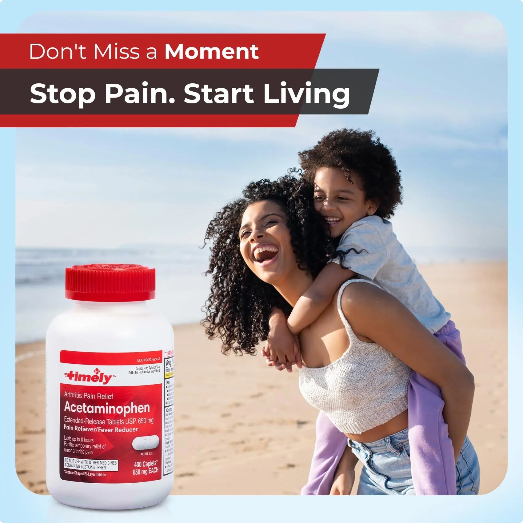 TIME-Cap Labs 400 Caplets Extended Release Acetaminophen 650mg - Pain Reliever & Fever Reducer for Adults, Helps with Headaches, Backaches, Muscle Pain, Toothaches, Arthritis & Menstrual Cramps TIME-CAP LABS, INC. buy supplements canada