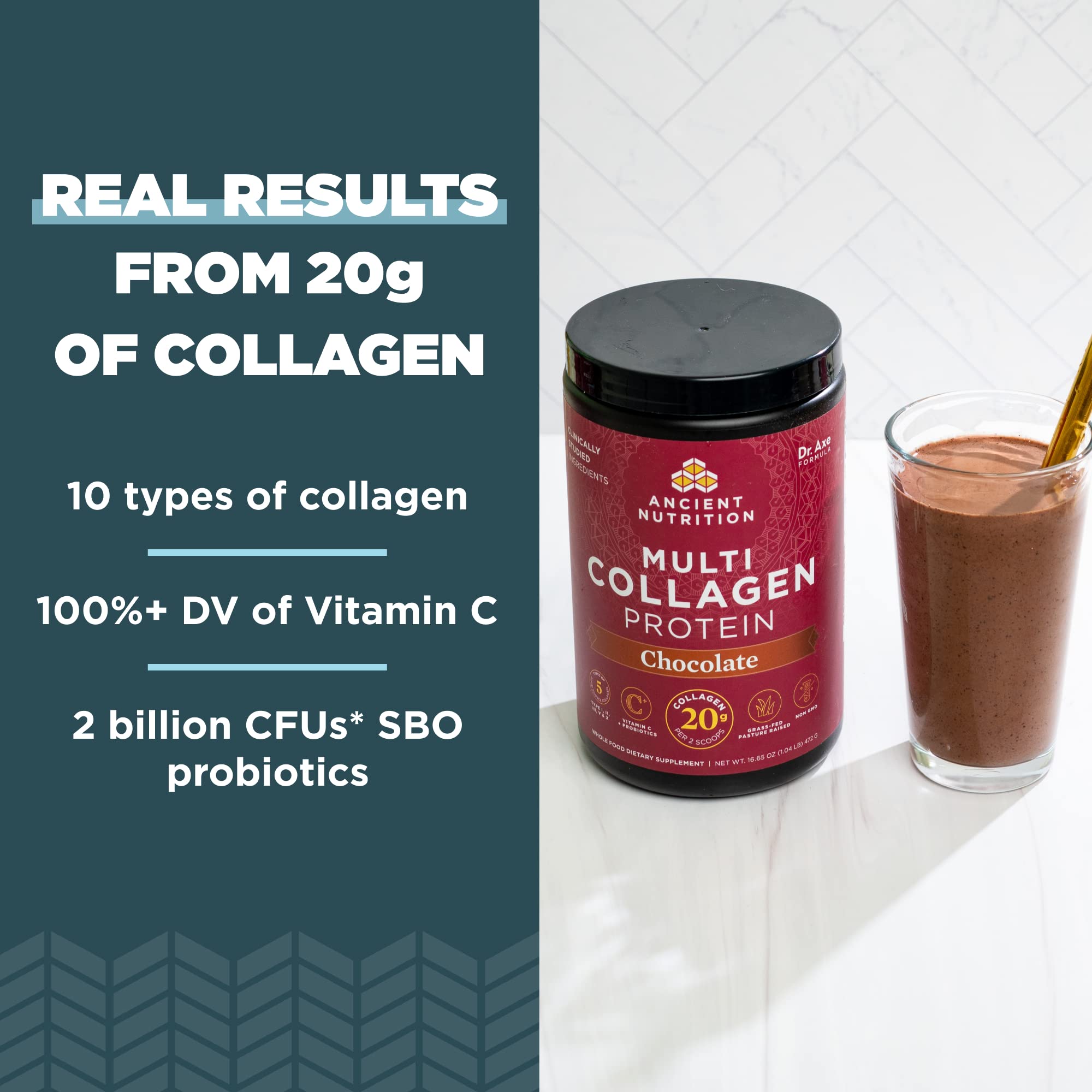 Ancient Nutrition Hydrolyzed Collagen Peptides Powder with Probiotics, Chocolate Multi Collagen Protein for Women and Men with Vitamin C, 40 Servings, Supports Skin and Nails, Gut Health, 16.65oz Ancient Nutrition buy supplements canada
