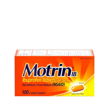 Motrin IB, Ibuprofen 200mg Tablets, NSAID Pain Reliever & Fever Reducer for Headache, Backache, Muscular Aches, & Menstrual Cramps, Over-The-Counter Pain Relief Medicine, 100 ct Motrin buy supplements canada