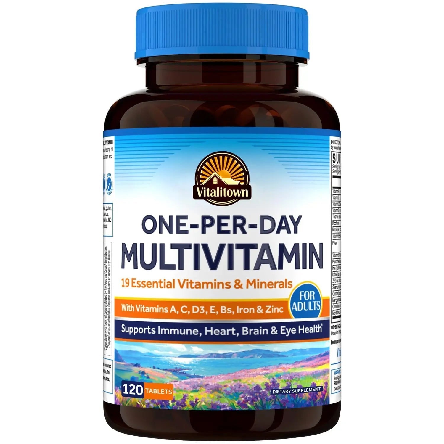 Vitalitown Multivitamin for Women & Men, with Iron, Zinc, Vitamin D3, A, C, B, E, 19 Key Nutrients, One Per Day Vitalitown buy supplements canada