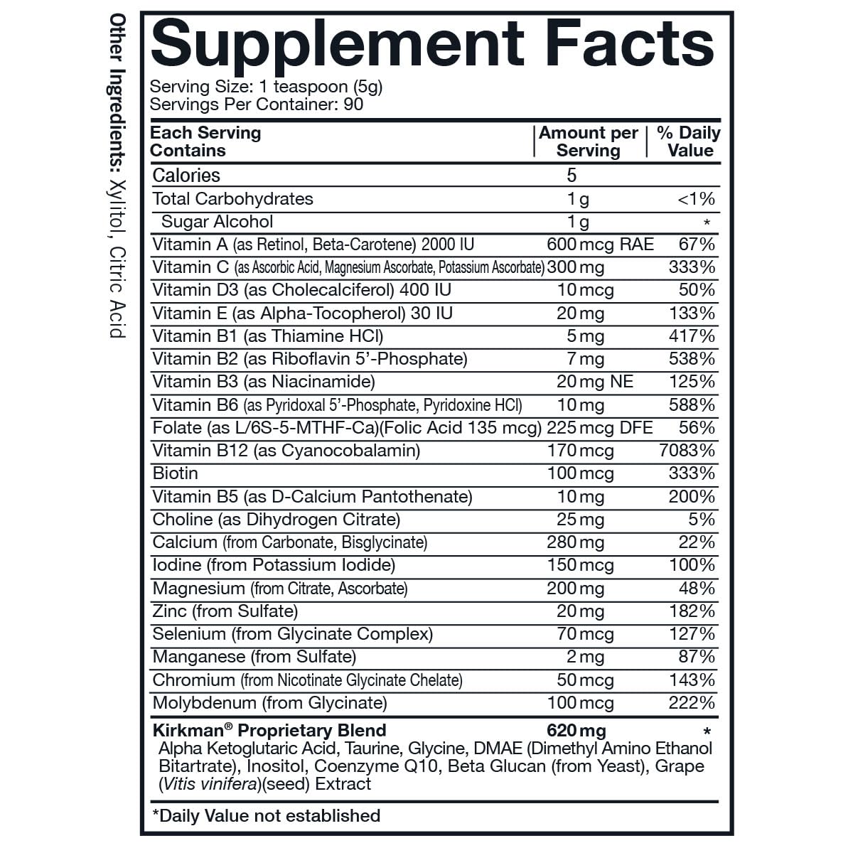 Kirkman Spectrum Complete II Powder - Hypoallergenic - 454 gm/16 oz Kirkman buy supplements canada
