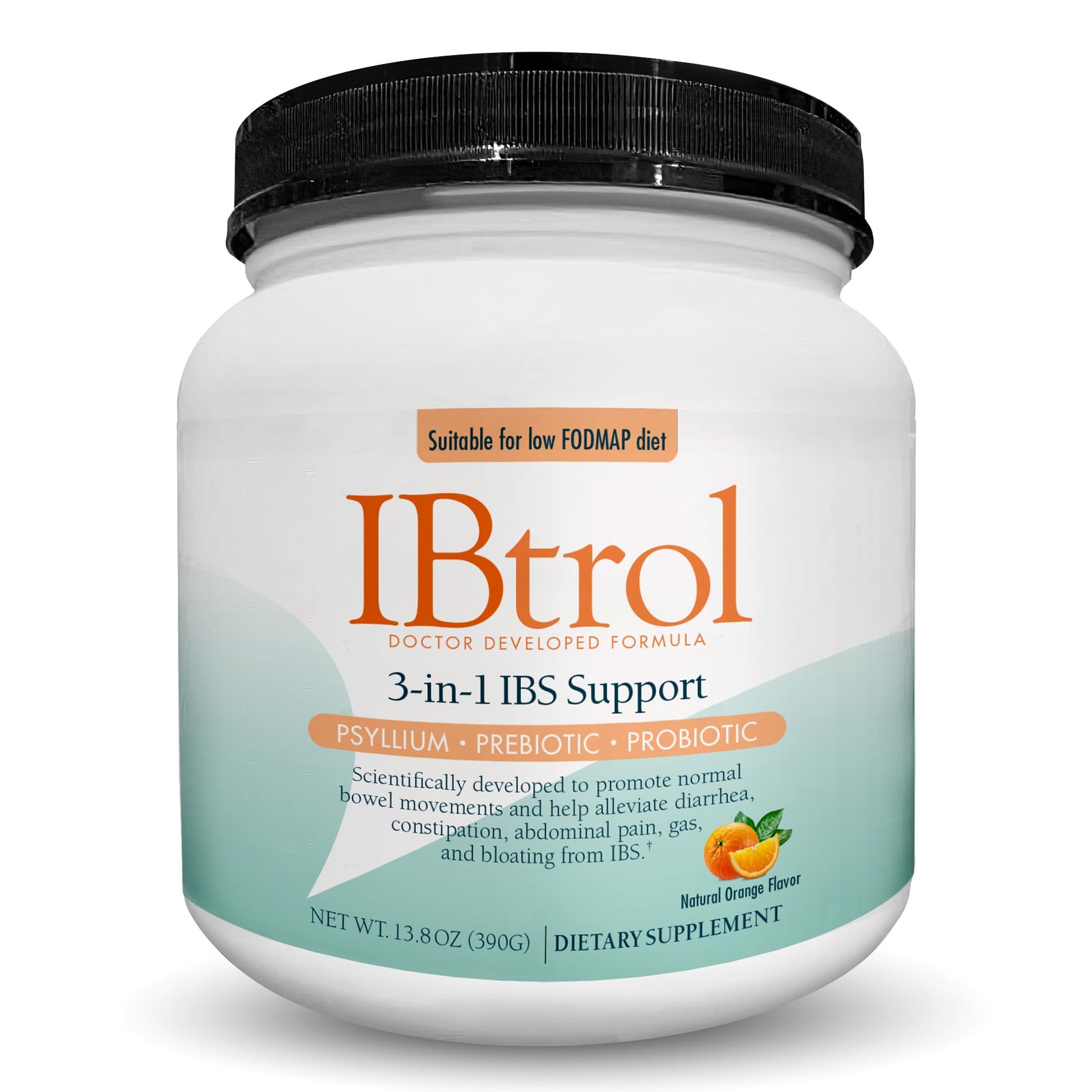 IBtrol® 3–in–1 IBS Gut Health Supplement with Psyllium, Prebiotic and Probiotics, Manages IBS Symptoms, Gas, Bloating, Diarrhea, Constipation, Abdominal Pain 60 Servings (Natural Orange Flavor) Medtrition buy supplements canada