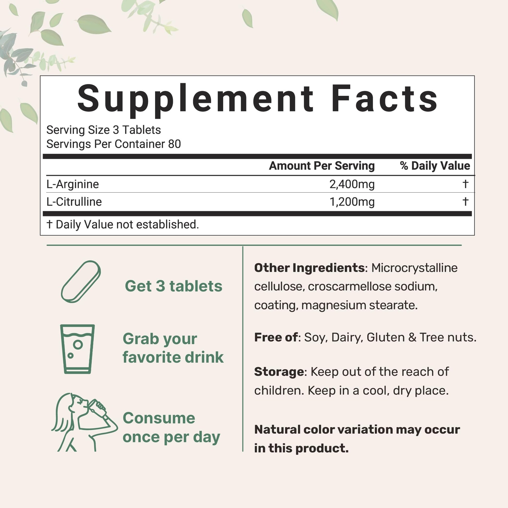 Nitric Oxide Supplements for Men & Women 3,600mg, 240 Bisected Tablets | 80 Servings | Max Strength Nitric Oxide Booster with L-Arginine & L-Citrulline Micro Ingredients buy supplements canada