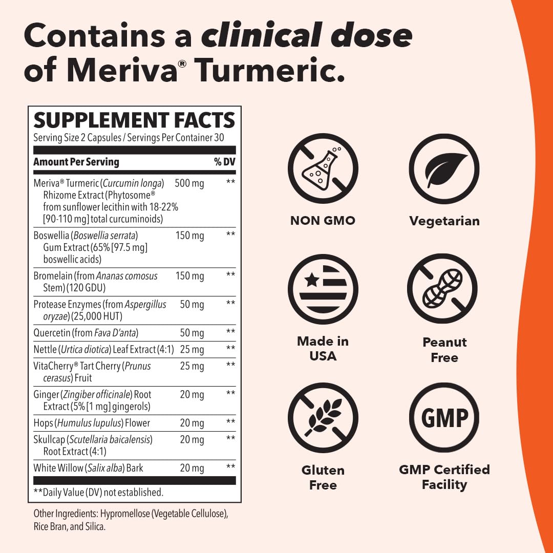 LifeSeasons Inflamma-X Joint & Tissue Support Supplement – Supports Muscle Comfort, Recovery & Flexibility – Herbal Formula with Turmeric, Bromlein, Boswellia & Protease Enzymes – 60 Capsules LifeSeasons buy supplements canada