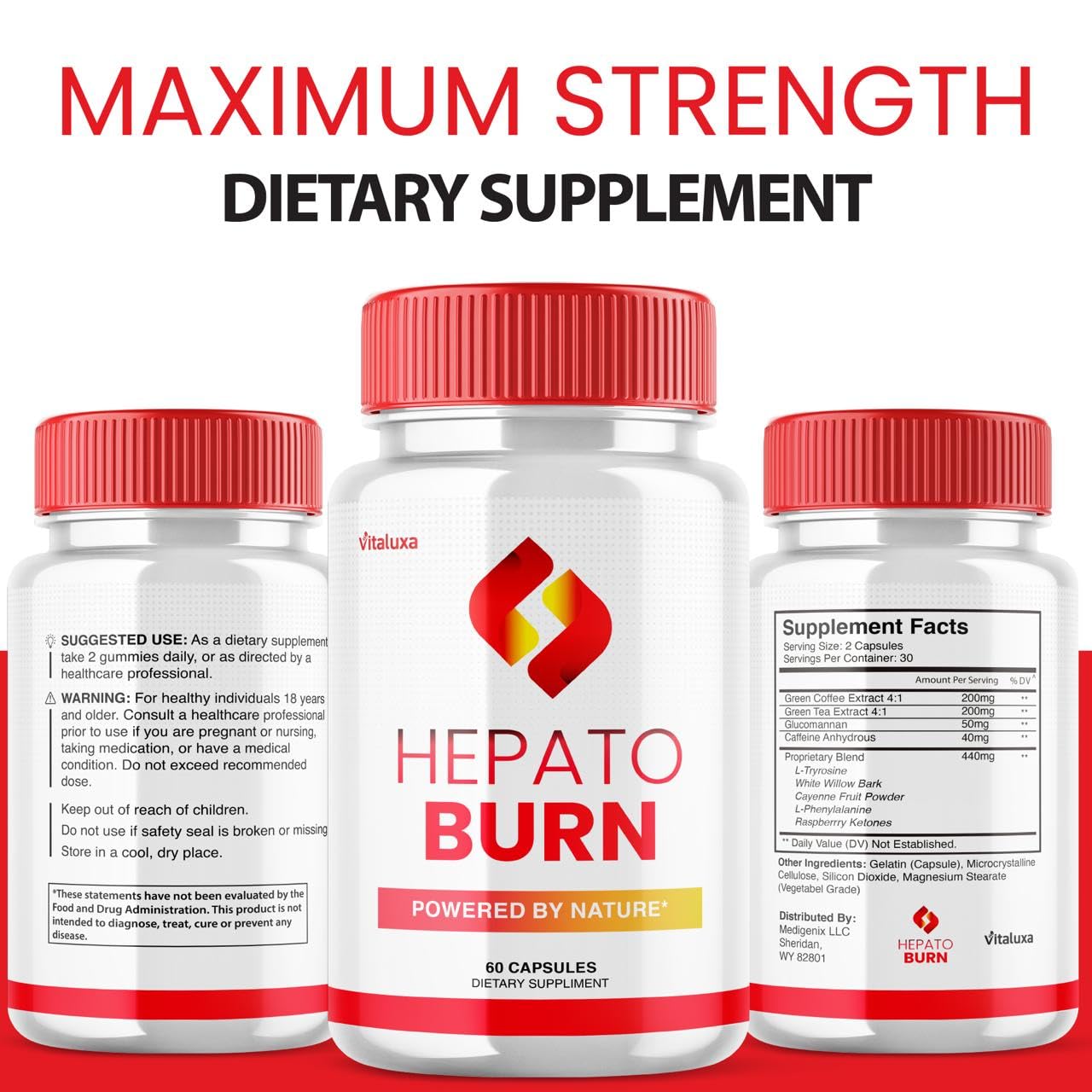 (3 Pack) Hepato Burn Capsules - HepatoBurn Supplement Pills Advanced Formula Wait Premium Blend All Natural Loss Support for Men Women, Hepataburn Reviews Maximum Strength Burner Health (180 Capsules) Vitaluxa buy supplements canada
