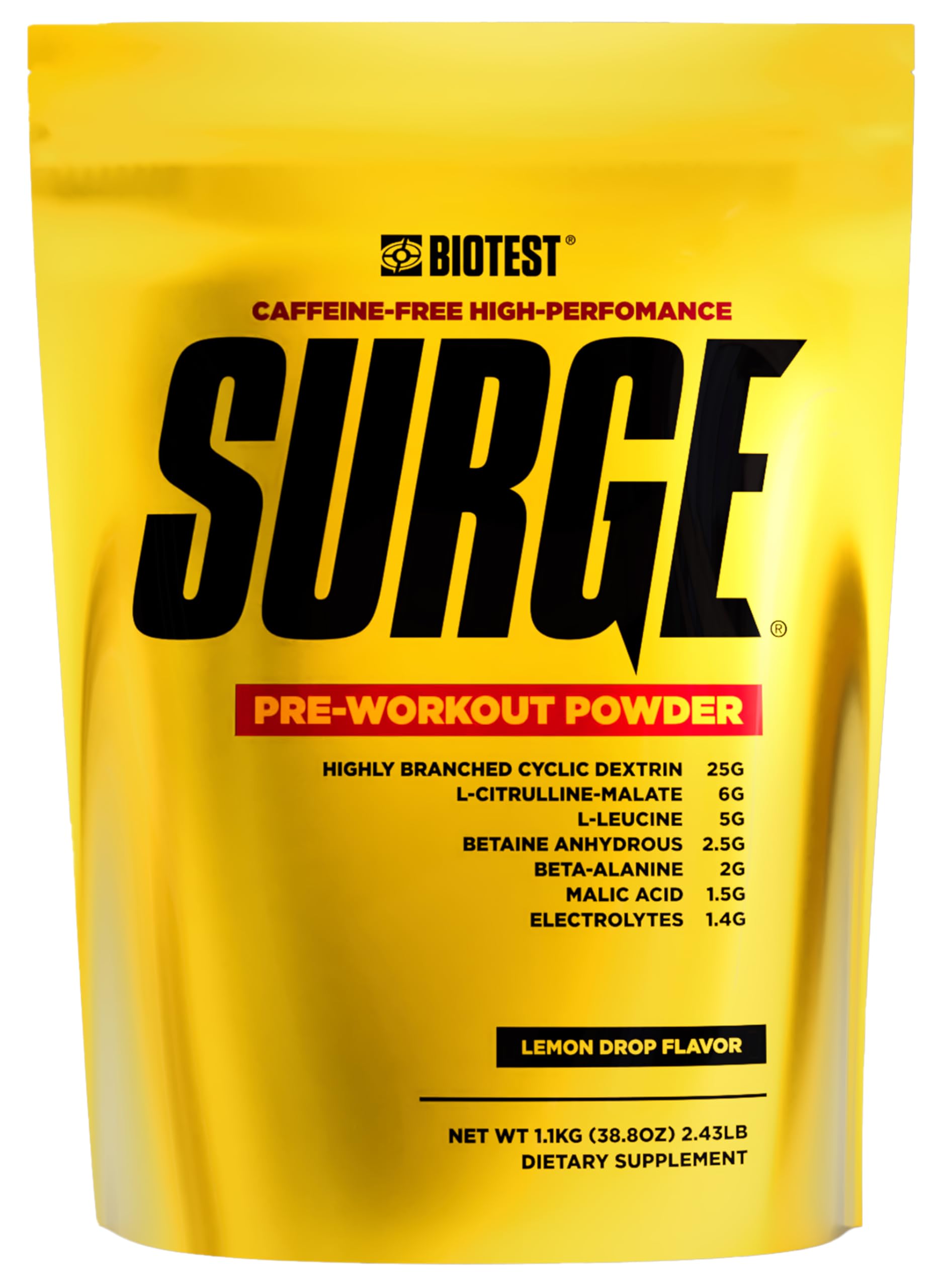 Biotest Surge Workout Nutrition - 25 g Highly Branched Cyclic Dextrin, 6.5 g Citrulline Biotest buy supplements canada