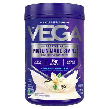 Vega Protein Made Simple Protein Powder, Vanilla - Stevia Free, Vegan, Plant Based, Healthy, Gluten Free, Pea Protein for Women and Men, 9.2 oz (Packaging May Vary) Vega buy supplements canada