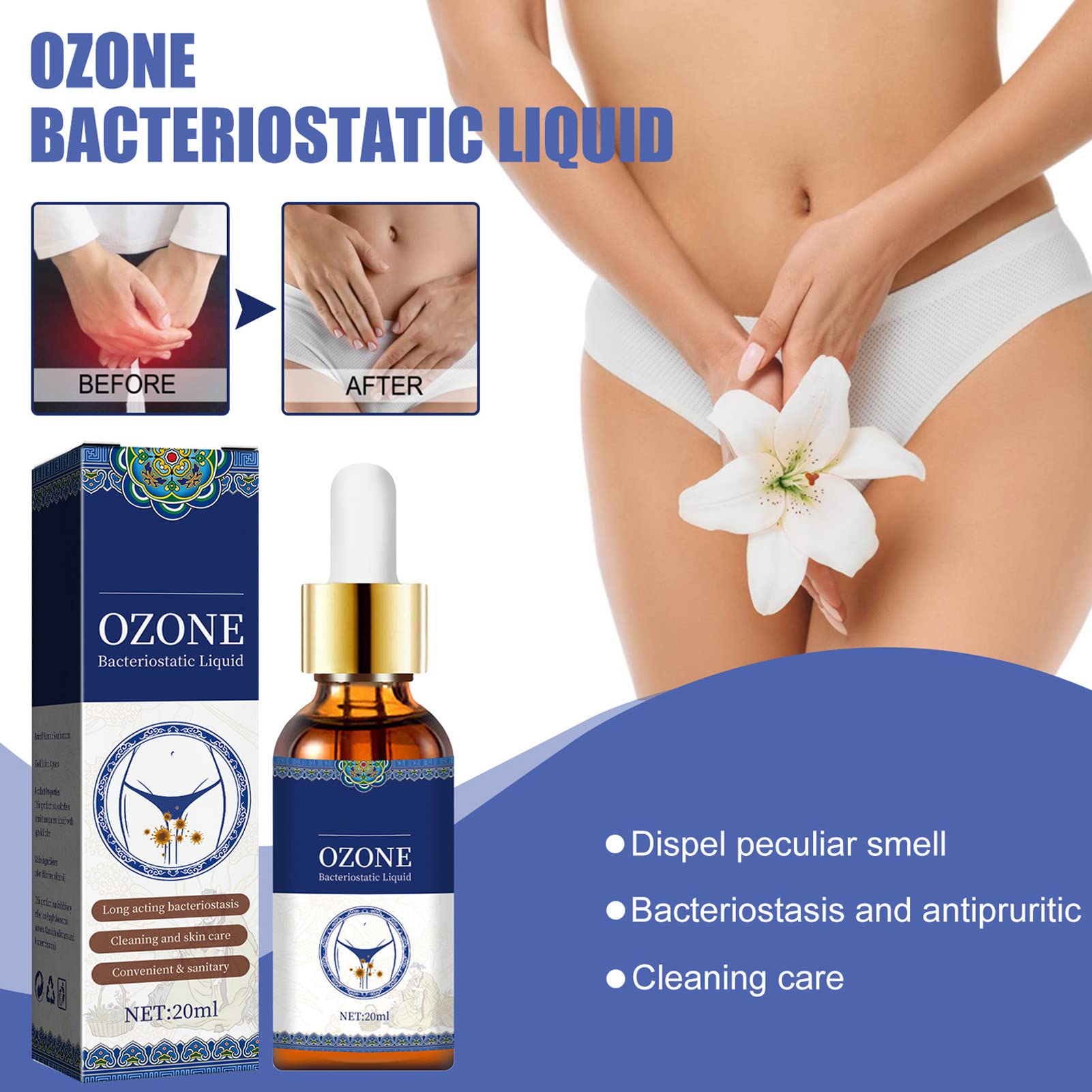 Women Private Part Cleanser,2pcs 20ml Women Private Part Care Liquid Odor Removal Balance PH Ymiko buy supplements canada