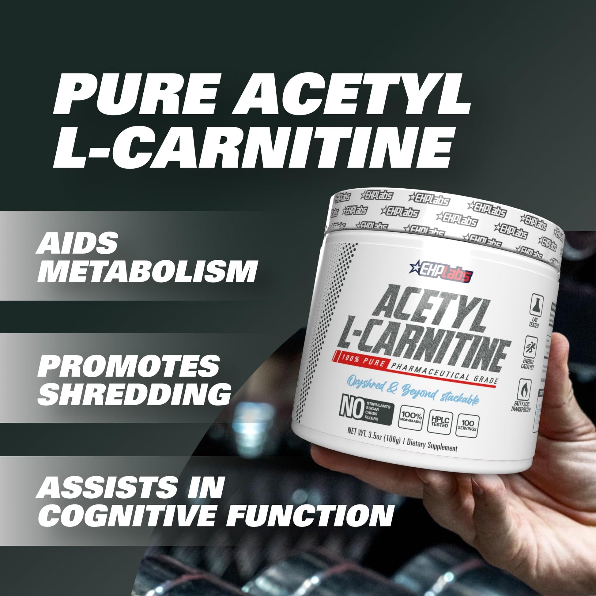 EHP Labs Acetyl L Carnitine Powder, Supports Natural Energy Production, Supports Metabolism EHP Labs buy supplements canada