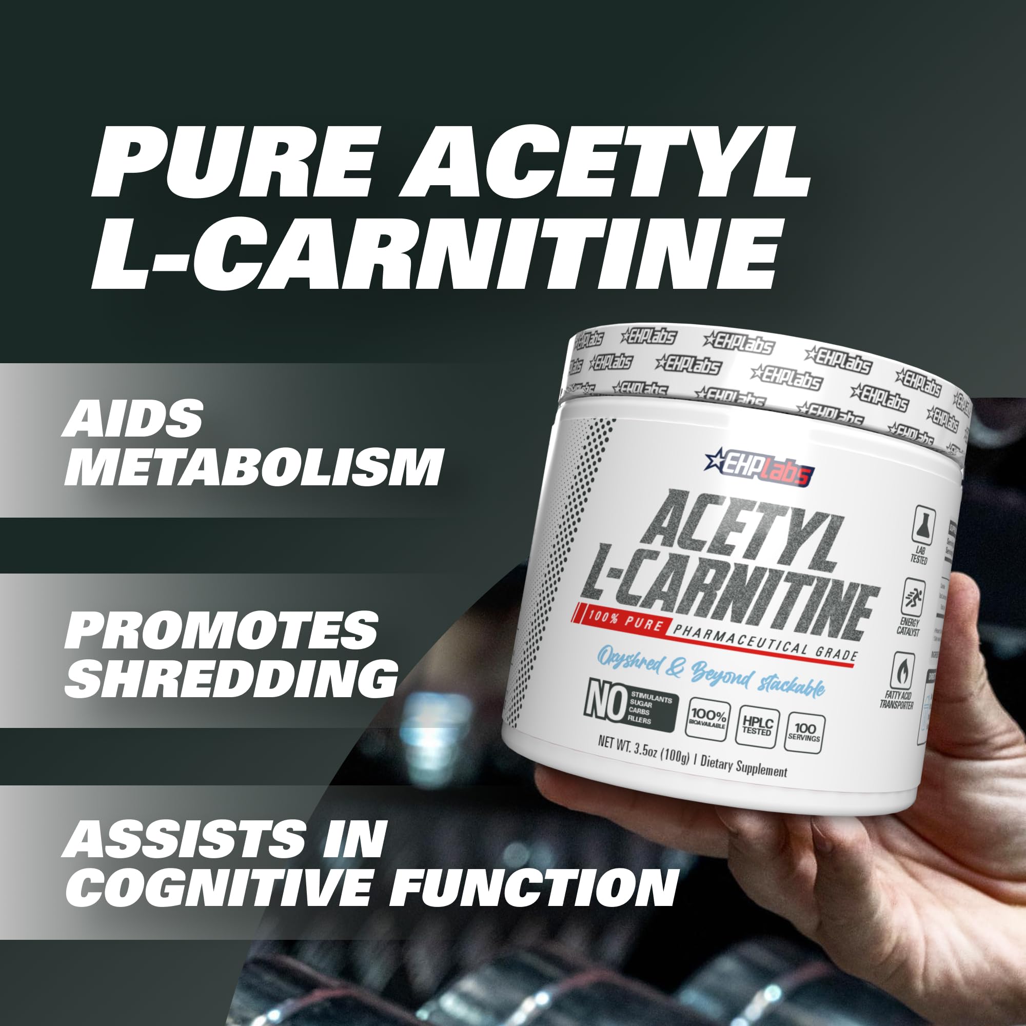 EHP Labs Acetyl L Carnitine Powder, Supports Natural Energy Production, Supports Metabolism EHP Labs buy supplements canada