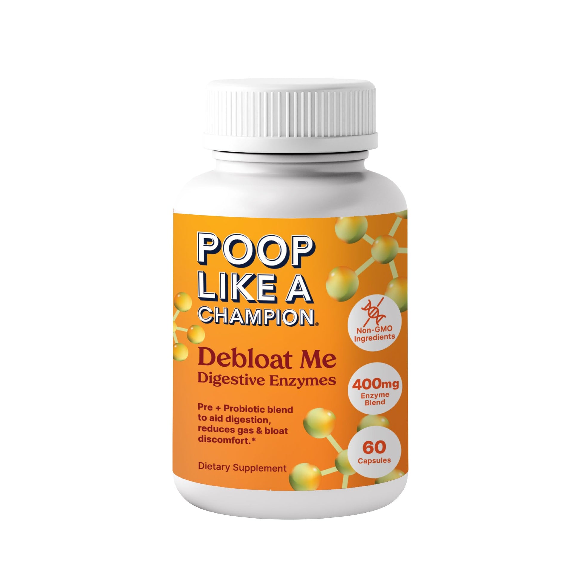 Poop Like a Champion Bloating Relief Digestive Enzymes, Probiotic Powered Capsules to Support Digestive Health and Gas Relief, 60 Capsules Poop Like a Champion buy supplements canada
