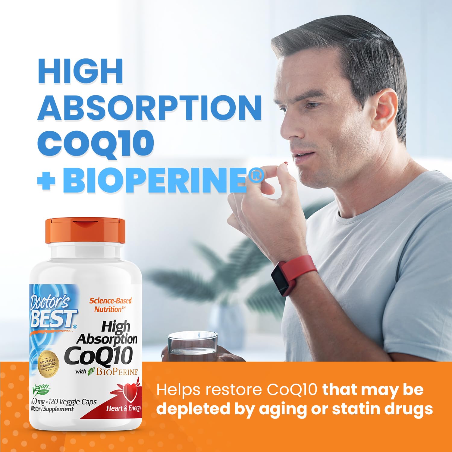 Doctor's Best High Absorption CoQ10 with Bioperine, Heart Health & Energy Production Doctor's BEST buy supplements canada