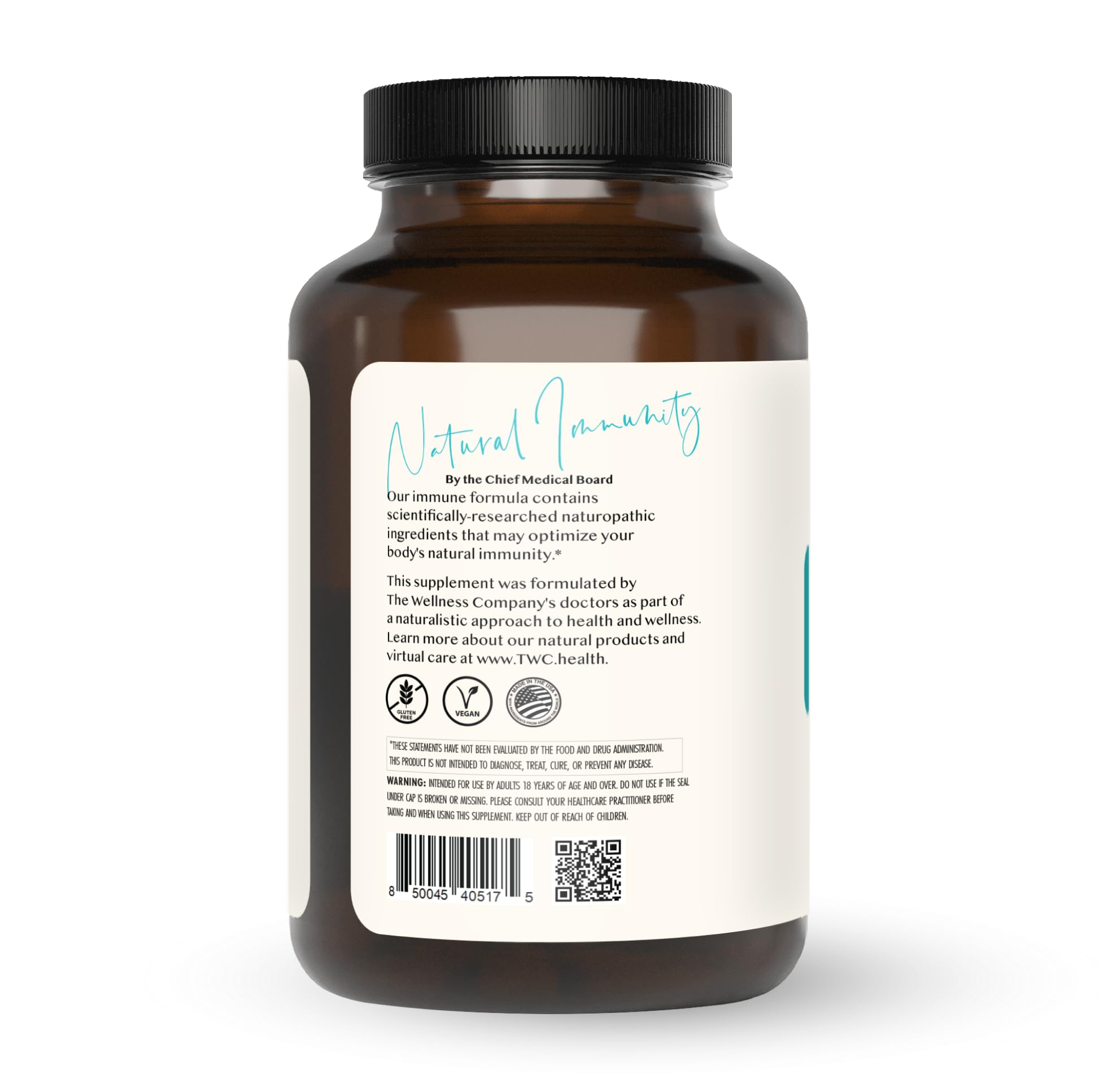 Natural Immunity - Botanical Immune Boost, Targeted Nutrients, T-Cell Support - Oregano, Reishi, Zinc, Vitamin C, Quercetin | 120 (2 Month Supply) The Wellness Company buy supplements canada