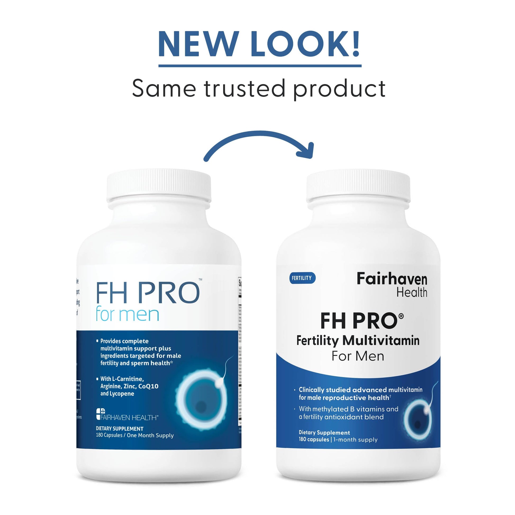 Fairhaven Health FH Pro for Men | Clinically Studied Premium Prenatal Fertility Supplements for Men | Male Fertility Supplements | Count and Motility Support Pre-Conception for Him | 180 Capsules Fairhaven Health buy supplements canada