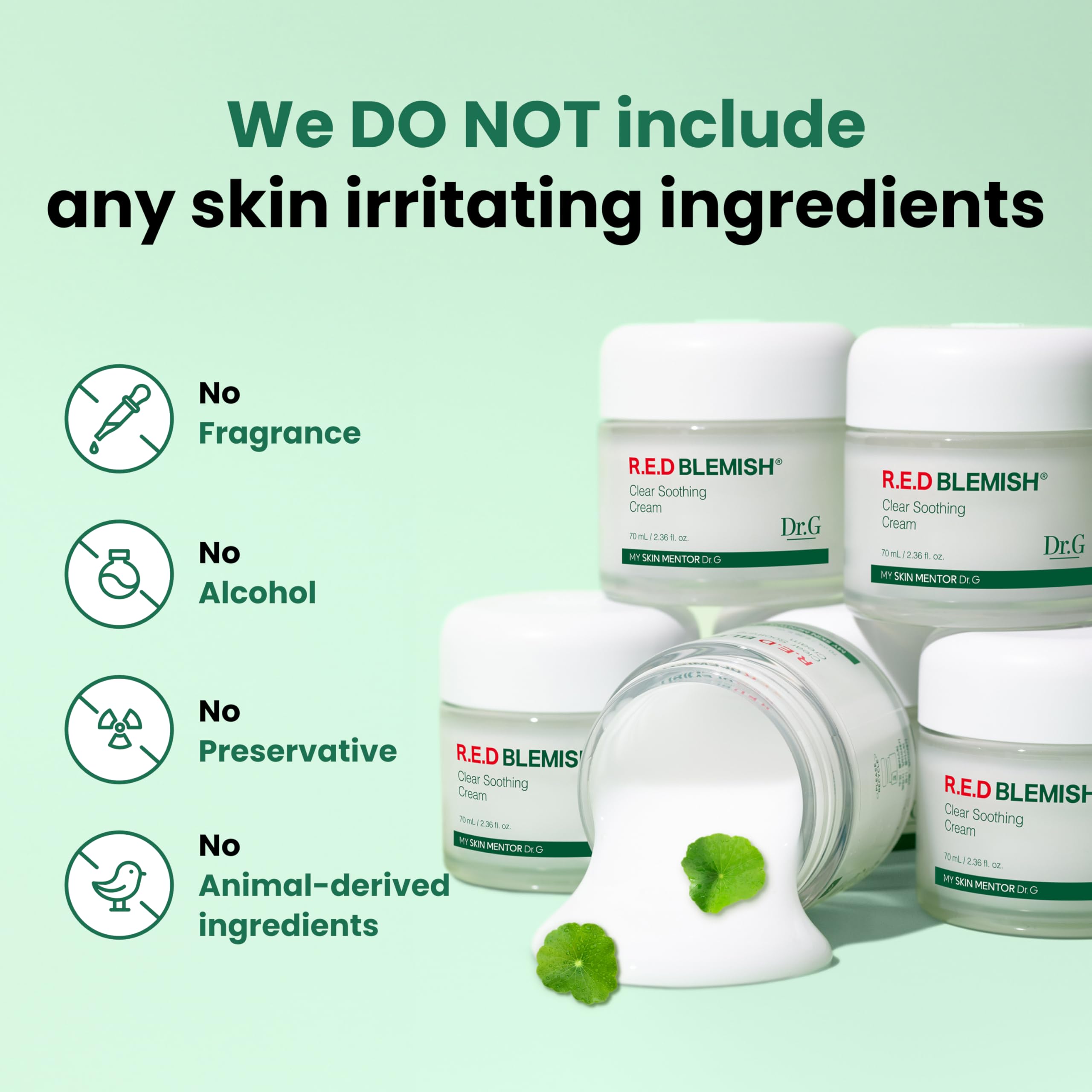 Dr. G R.E.D. Blemish Clear Soothing Cream - Calming Korean Moisturizer for Redness - Soothes Acne & Irritation Dr.G buy supplements canada
