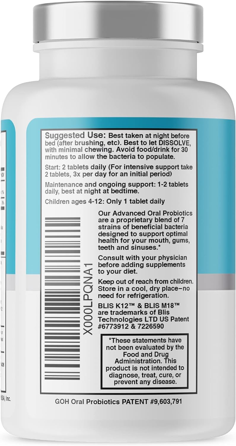 Oral Probiotics for Mouth Bad Breath Treatment for Adults: Dentist Formulat Great Oral Health buy supplements canada