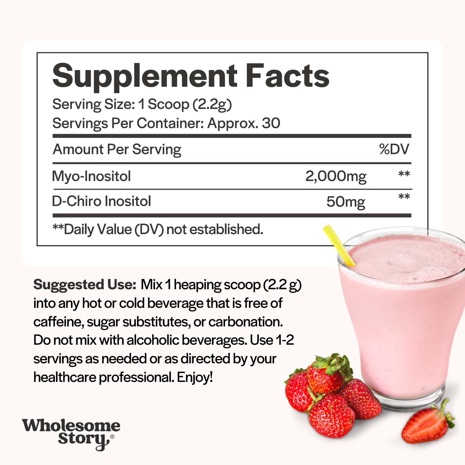 Myo-Inositol & D-Chiro Inositol Supplement Powder for Women | Hormonal Balance & Healthy Ovarian Function Support Wholesome Story buy supplements canada