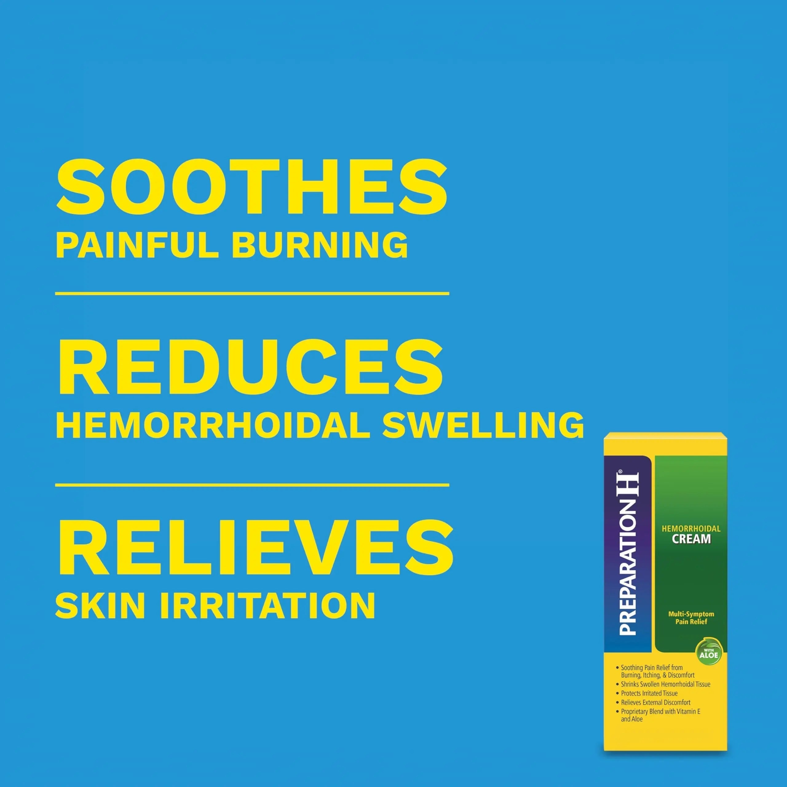 Preparation H Hemorrhoid Symptom Treatment Cream (2 x 1.8 Ounce Tube), Maximum Strength Multi-Symptom Pain Relief with Aloe Preparation H buy supplements canada