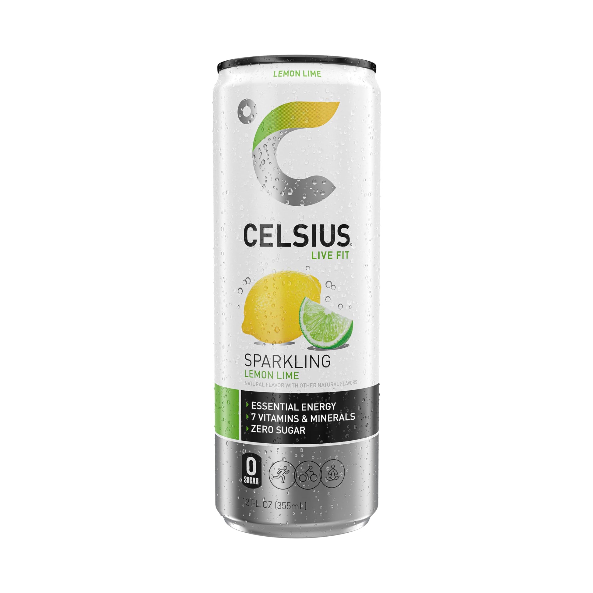 CELSIUS Sparkling Lemon Lime, Functional Essential Energy Drink, 12 Fl Oz (Pack of 12) CELSIUS buy supplements canada