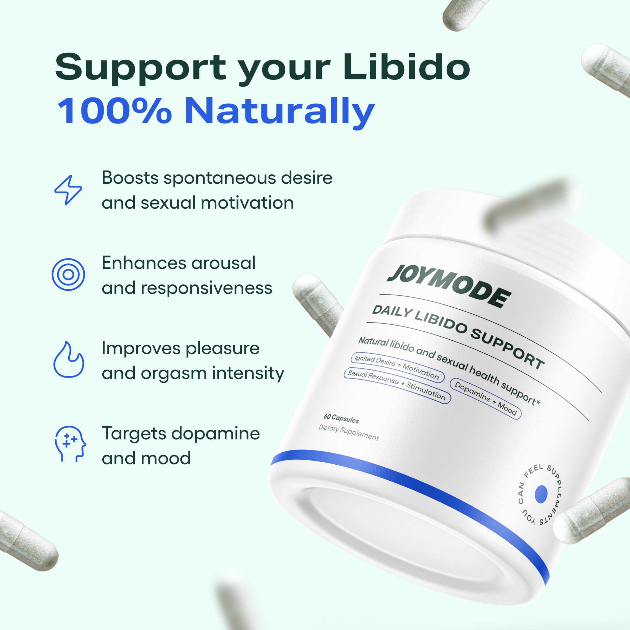 JOYMODE Daily Libido Support for Men – Natural Men’s Wellness Supplement with Shilajit, Mucuna Pruriens, Horny Goat Weed, Saffron and BioPerine – 60 Capsules, Non-GMO, Gluten-Free JOYMODE buy supplements canada