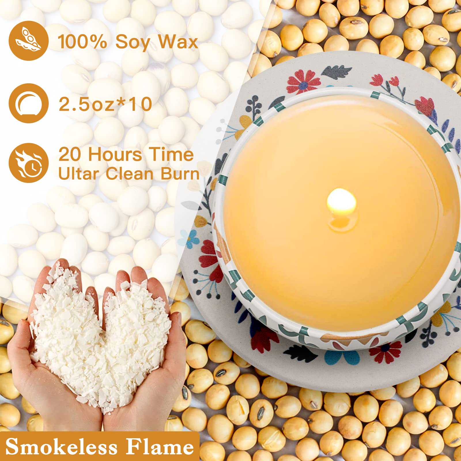 10 Pack Scented Candles Gifts, Aromatherapy Candles for Home Scented with 2 Coasters Yinuo Candle buy supplements canada