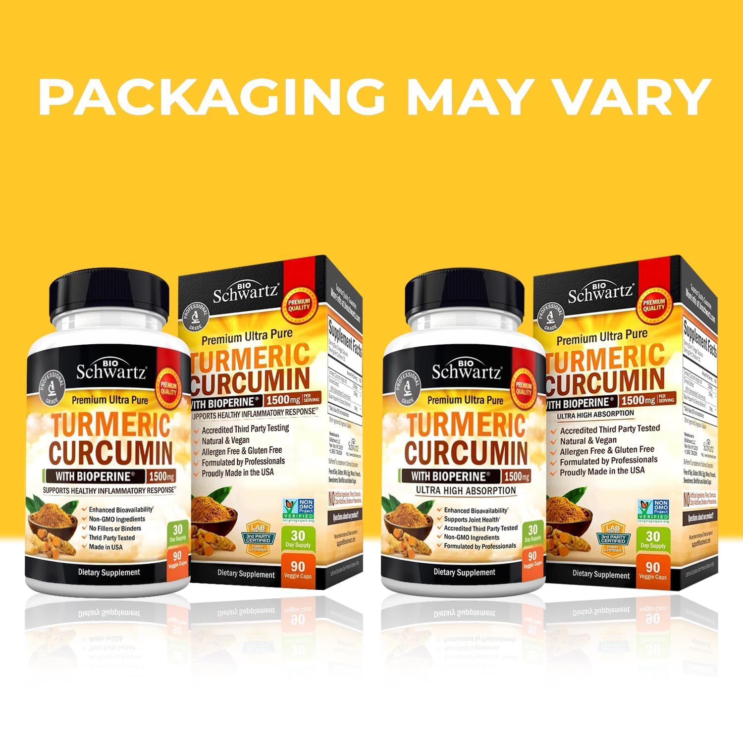 Turmeric Curcumin with Black Pepper Extract 1500mg - High Absorption BioSchwartz buy supplements canada