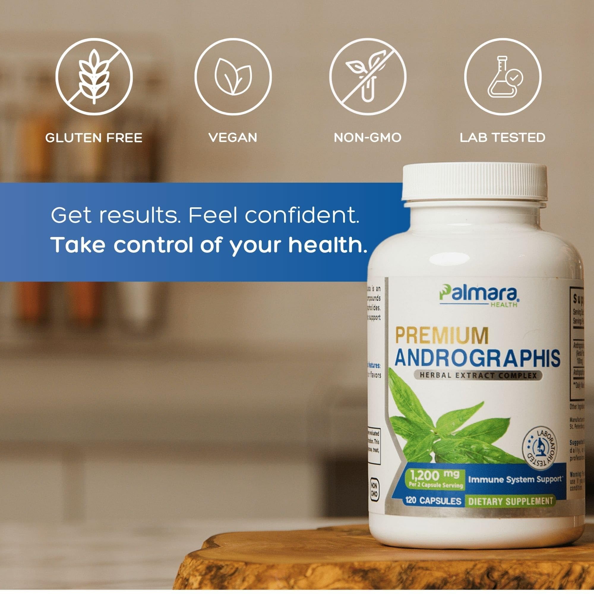 Palmara Health Premium Andrographis Paniculata Extract 1,200mg with 100mg Andrographolides Vegan Capsules for Immune & Digestive Support, Non-GMO, Gluten Free, Herbal Dietary Supplement Palmara Health buy supplements canada